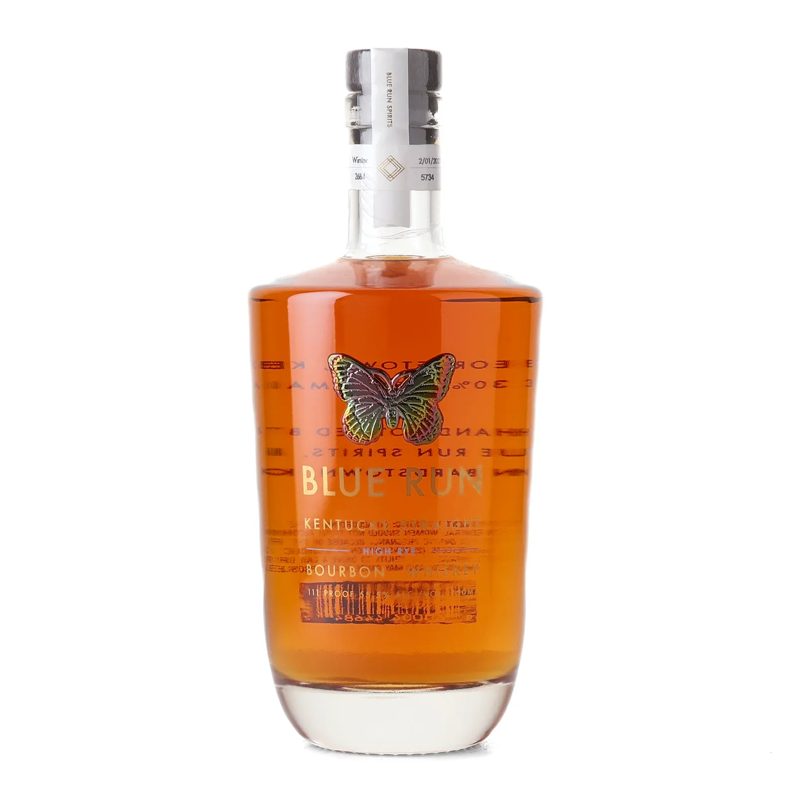 Blue Run High Rye 4 Year Old, Oak Cask, 2023, 55.5% whisky bottle