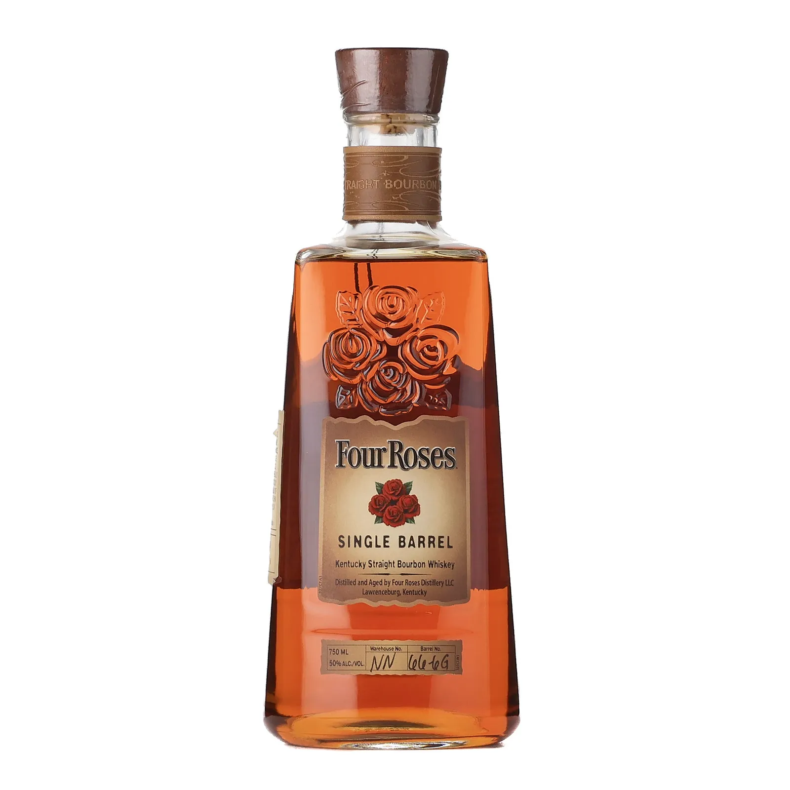 Four Roses Single Barrel OBSV 7 Year Old, Cask #66-6G, Batch No. NN 66-6G (Tier 6), 50% whisky bottle