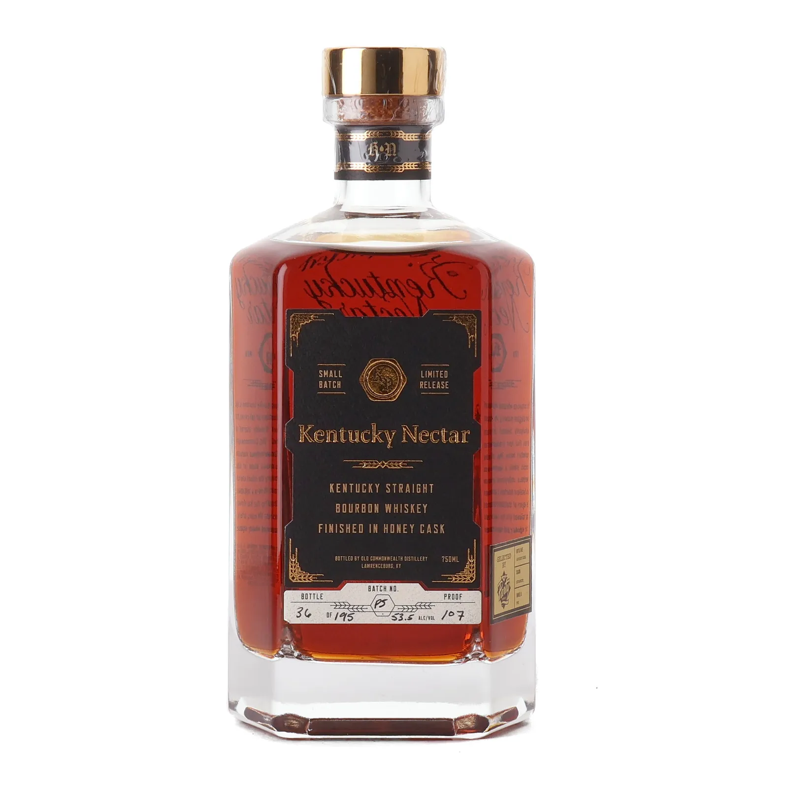 Kentucky Nectar Honey Cask Finished, Cask #PS1, Batch No. PS, 2025, 53.5% whisky bottle