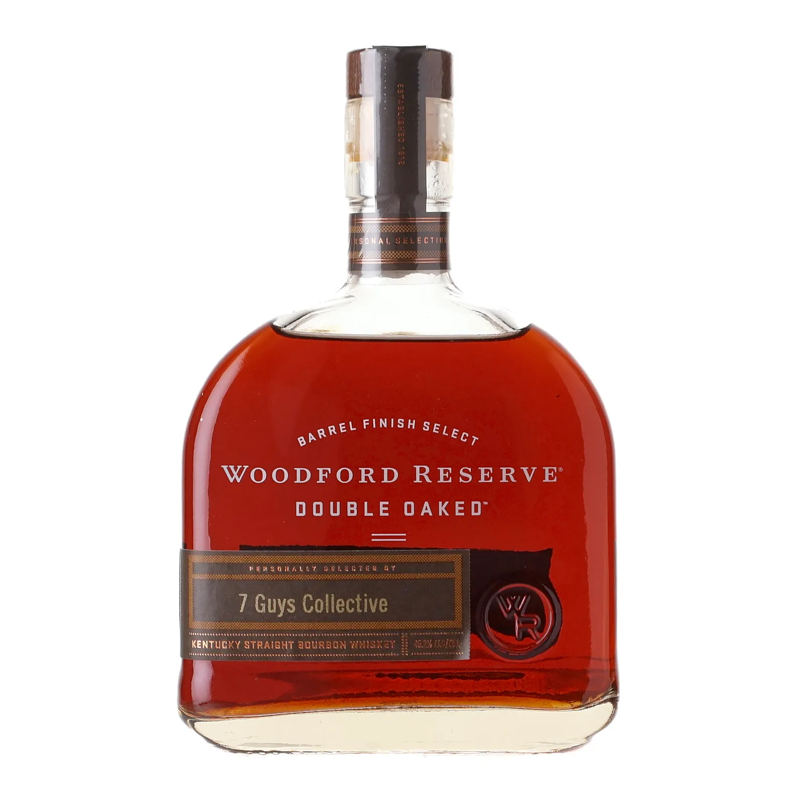 Woodford Reserve Double Oaked, 7 Guys Collective Private Barrel Selection, 45.2% whisky bottle