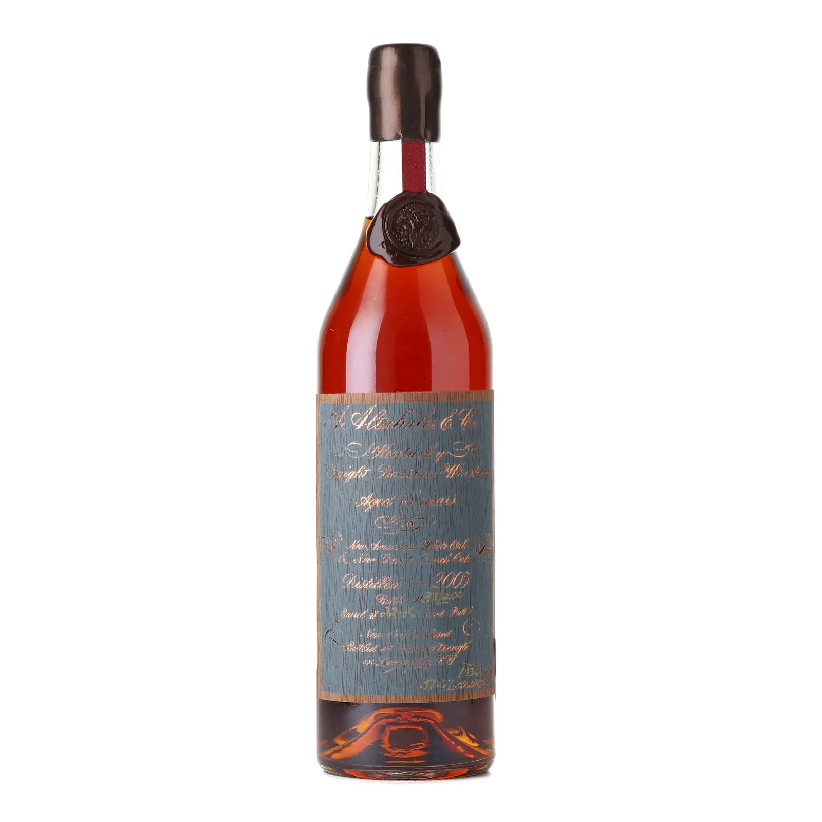 A. Altschuler & Co. 18 Year Cask Strength Bourbon 'Prime Barrel' 18 Year Old, French Oak & New American Cask, 2005, Woodwork Distillery, 51.6% whisky bottle