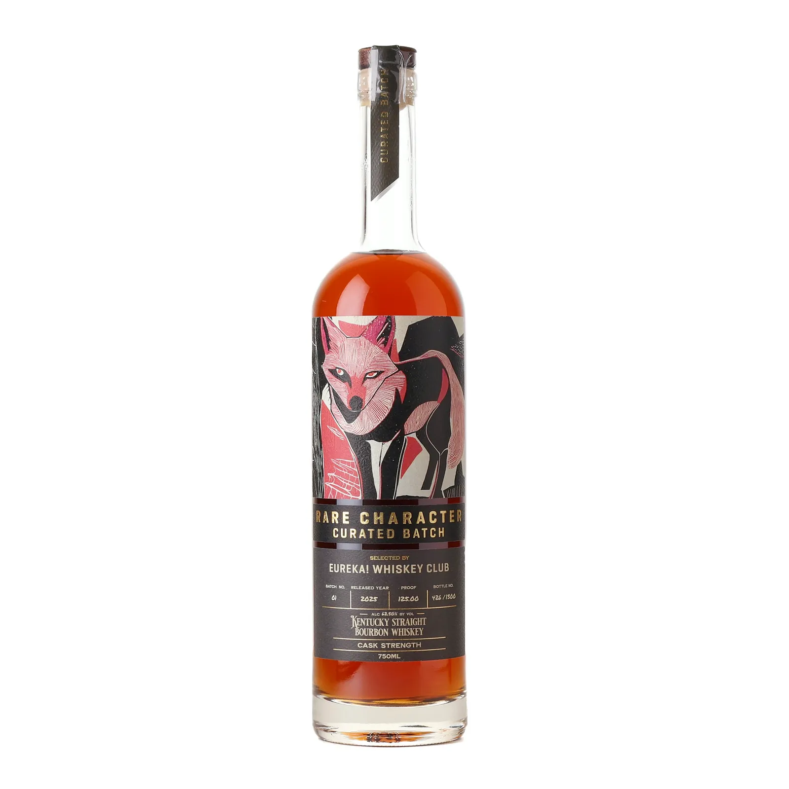 Rare Character Curated Batch No. Eureka! Whiskey Club, Oak Cask, Batch No. 01, 2025, 62.5% whisky bottle
