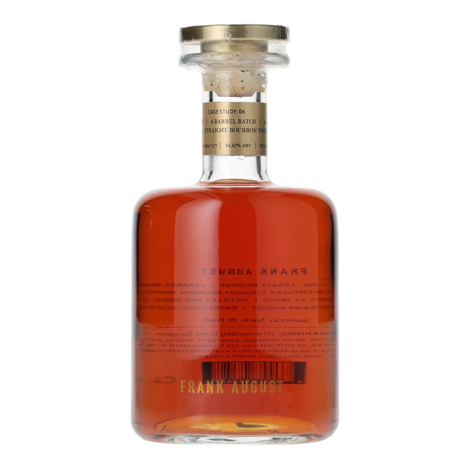 Frank August Case Study: 06 Legacy Reserve 8 Year Old, Batch No. 9/9, 54.6% whisky bottle