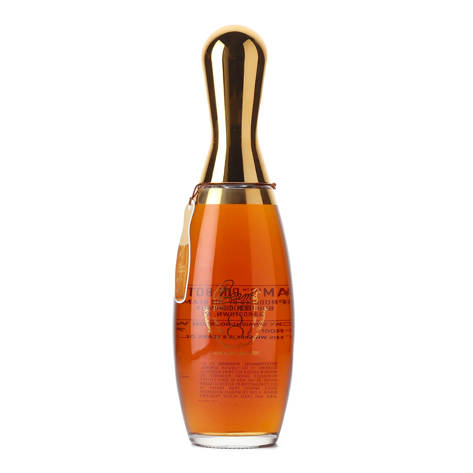 Jim Beam Pin-Bottle 8 Year Old, New American Oak Cask, 2025, 43.4% whisky bottle