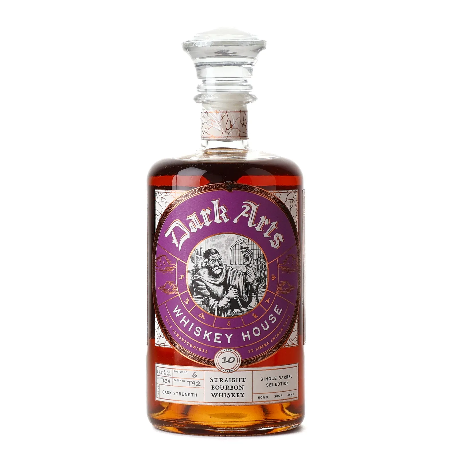 Dark Arts OMWP 10 Year Old, Batch No. T92, 69.5% whisky bottle