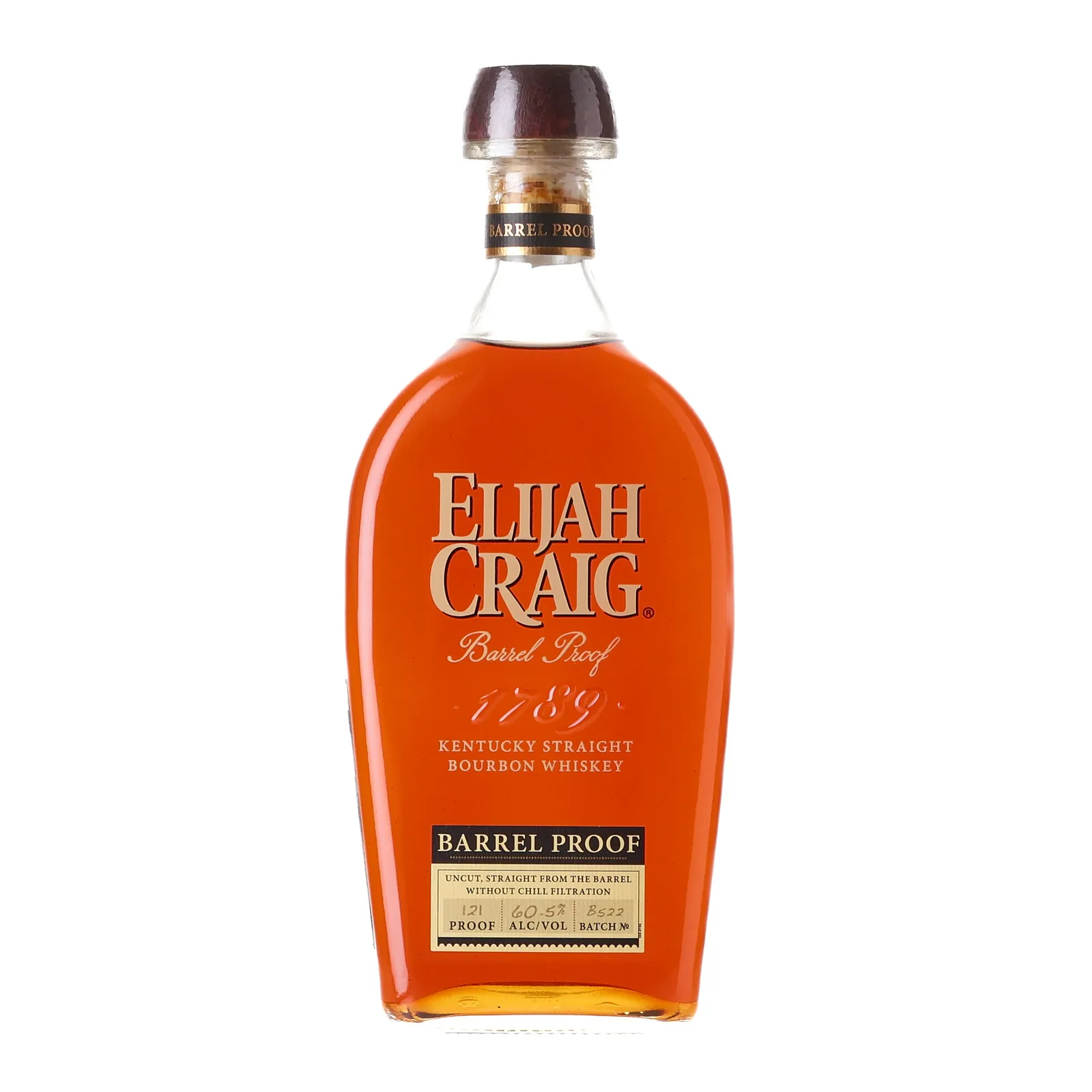 Elijah Craig Barrel Proof 12 Year Old, Batch No. B522, 2022, 60.5% whisky bottle