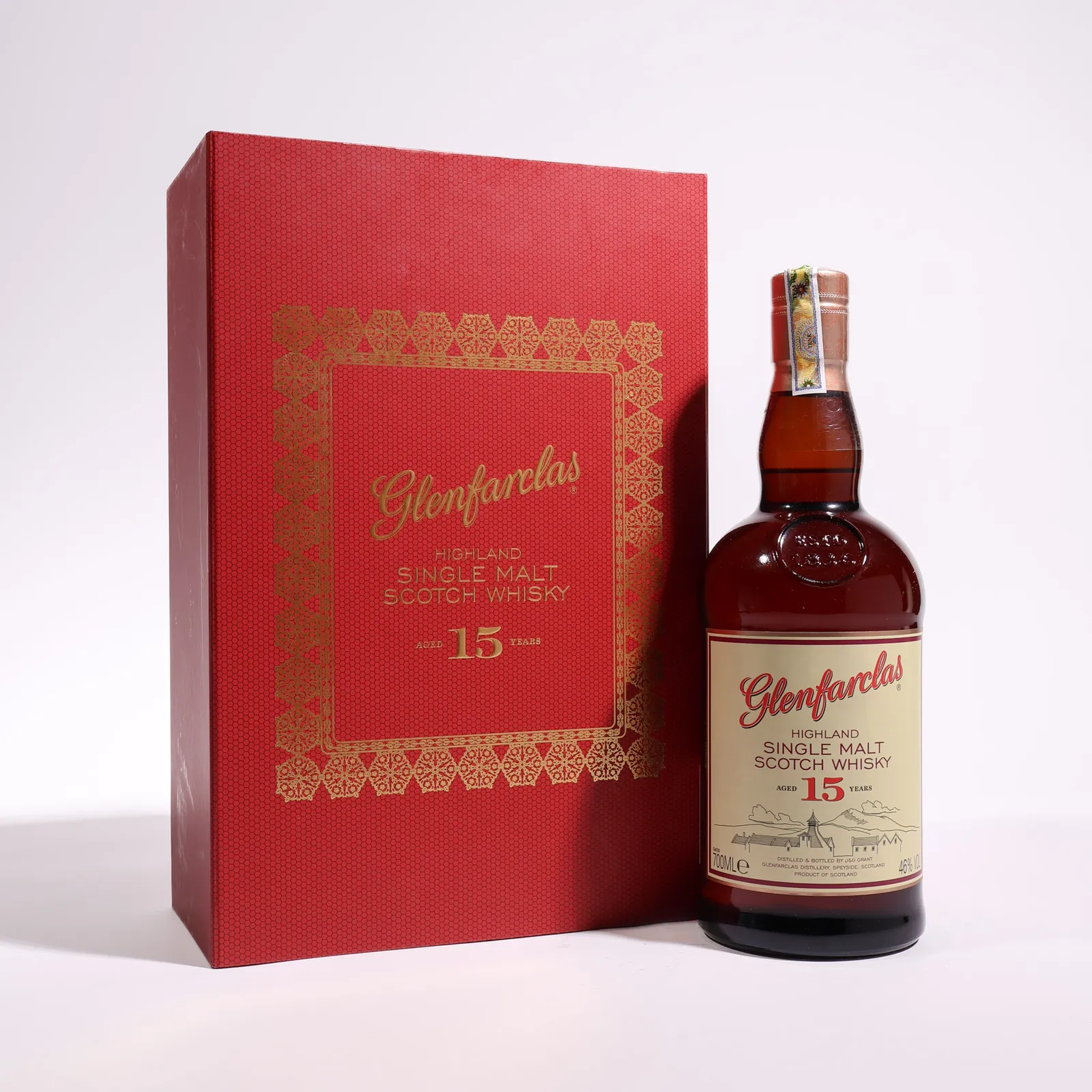 Glenfarclas 15 Year Old, Sherry Cask, 46%, 70cl whisky bottle
