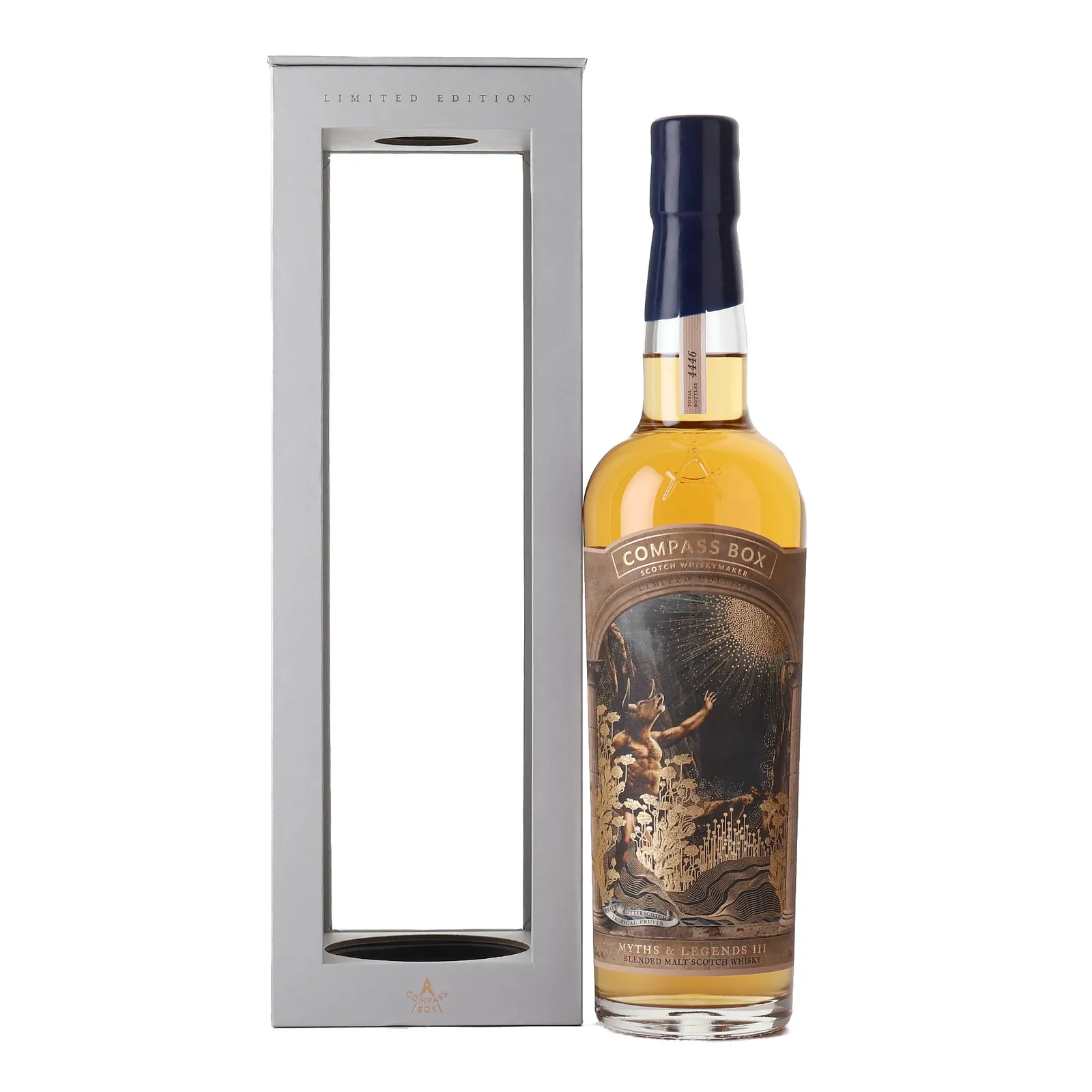 Compass Box Myths & Legends III, American Oak & Sherry Cask, 2019, 46% whisky bottle
