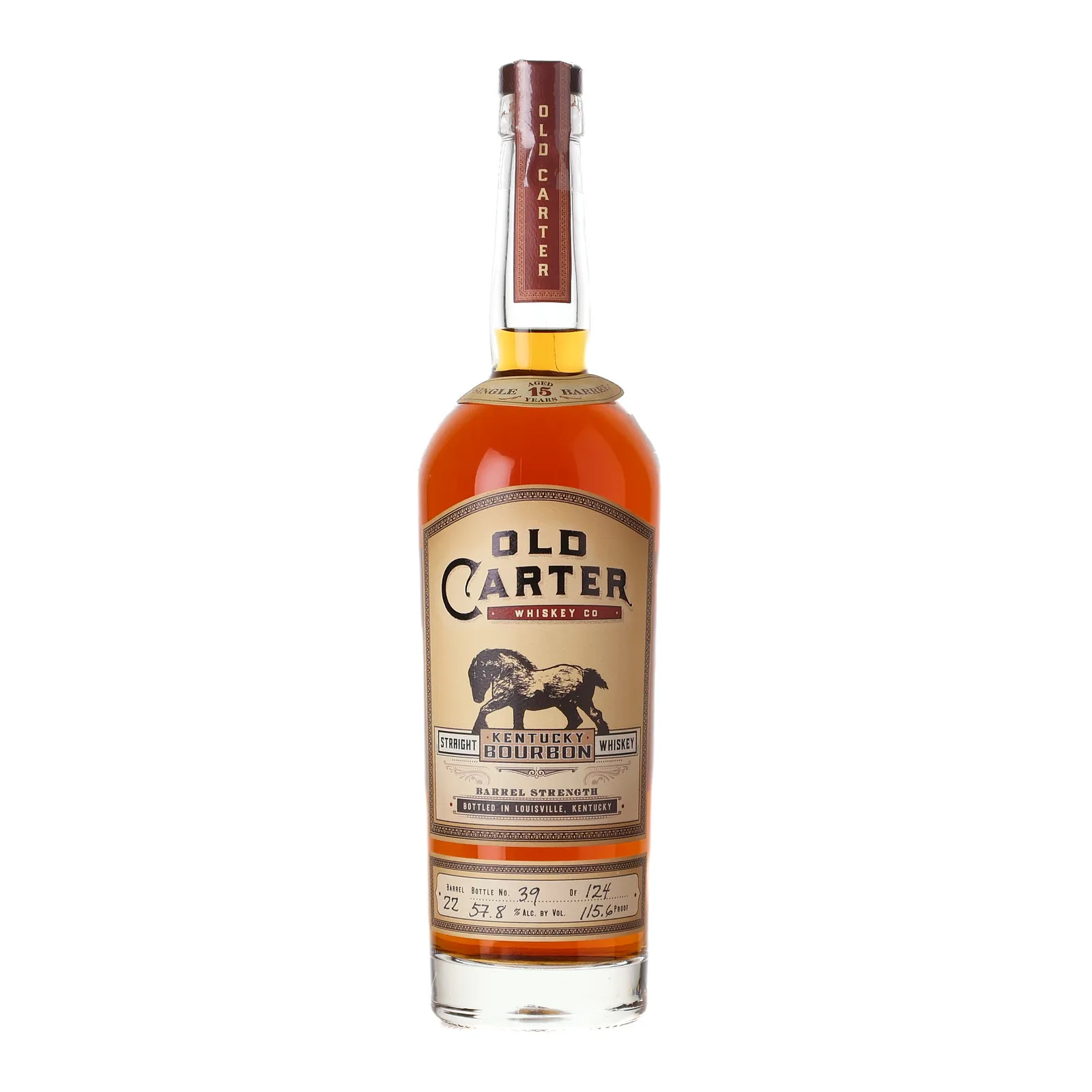 Old Carter Barrel Strength 15 Year Old, Bourbon Cask, Cask #22, 2024, 57.8% whisky bottle
