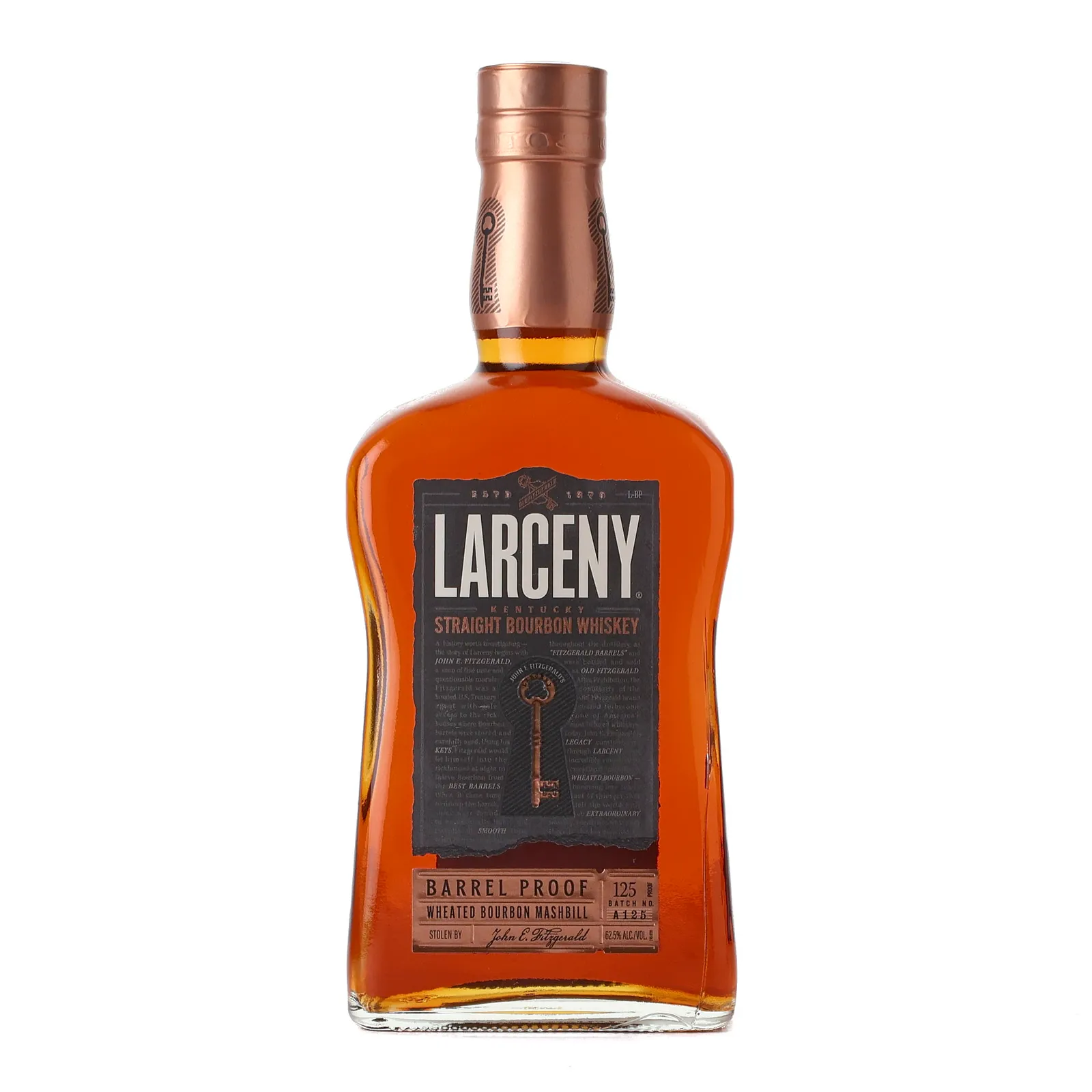 Larceny Barrel Proof, Batch No. A125, 2025, 62.5% whisky bottle