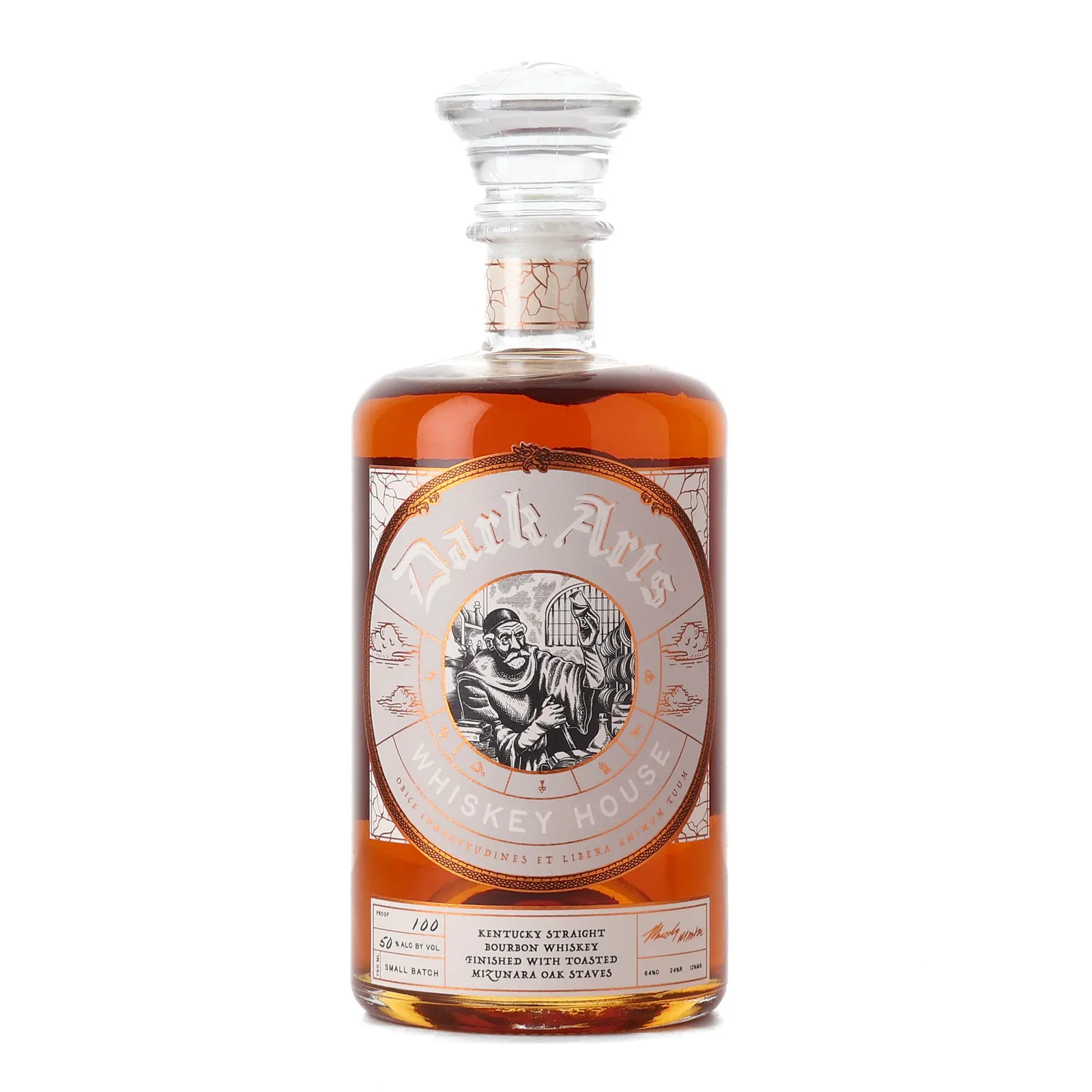Dark Arts Small Batch No. Mizunara Oak Bourbon, 50% whisky bottle