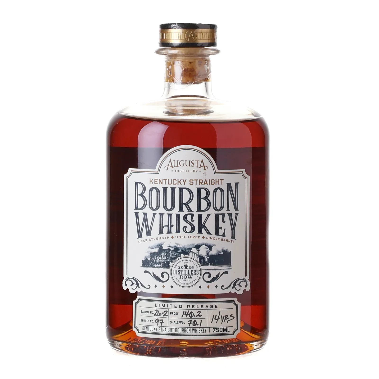 Augusta Distillers' Row Series 14 Year Old, Cask #26-2, 2026, 70.1% whisky bottle
