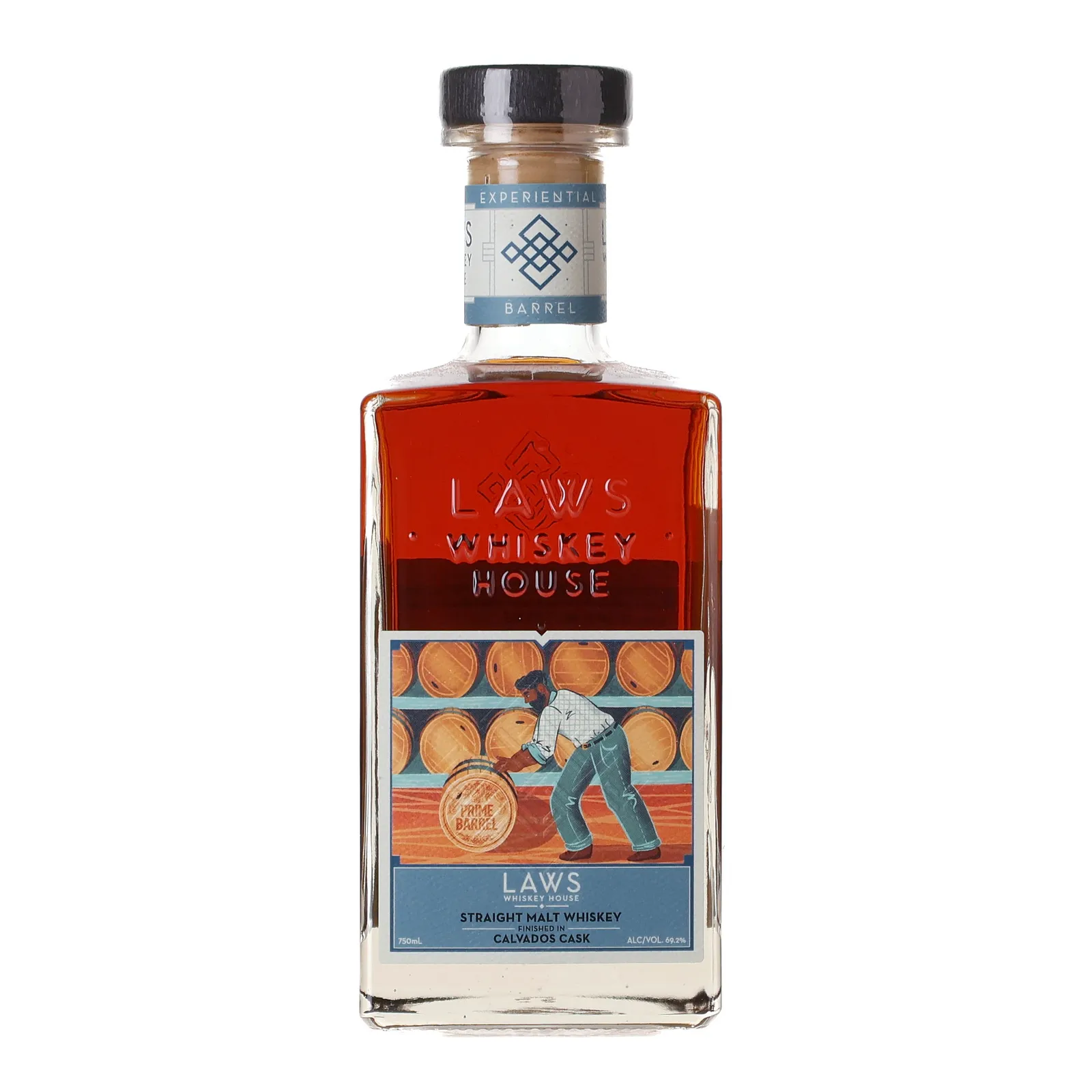 Laws Whiskey House Experiential Barrel: Calvados Cask Malt Whiskey Prime Barrel 7 Year Old, Calvados Cask, Cask #59, 2022, 69.2% whisky bottle