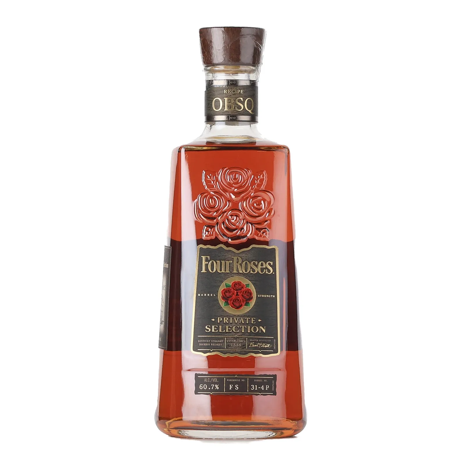 Four Roses Barrel Strength OBSQ 11 Year Old, Cask #31-4P, 60.7% whisky bottle