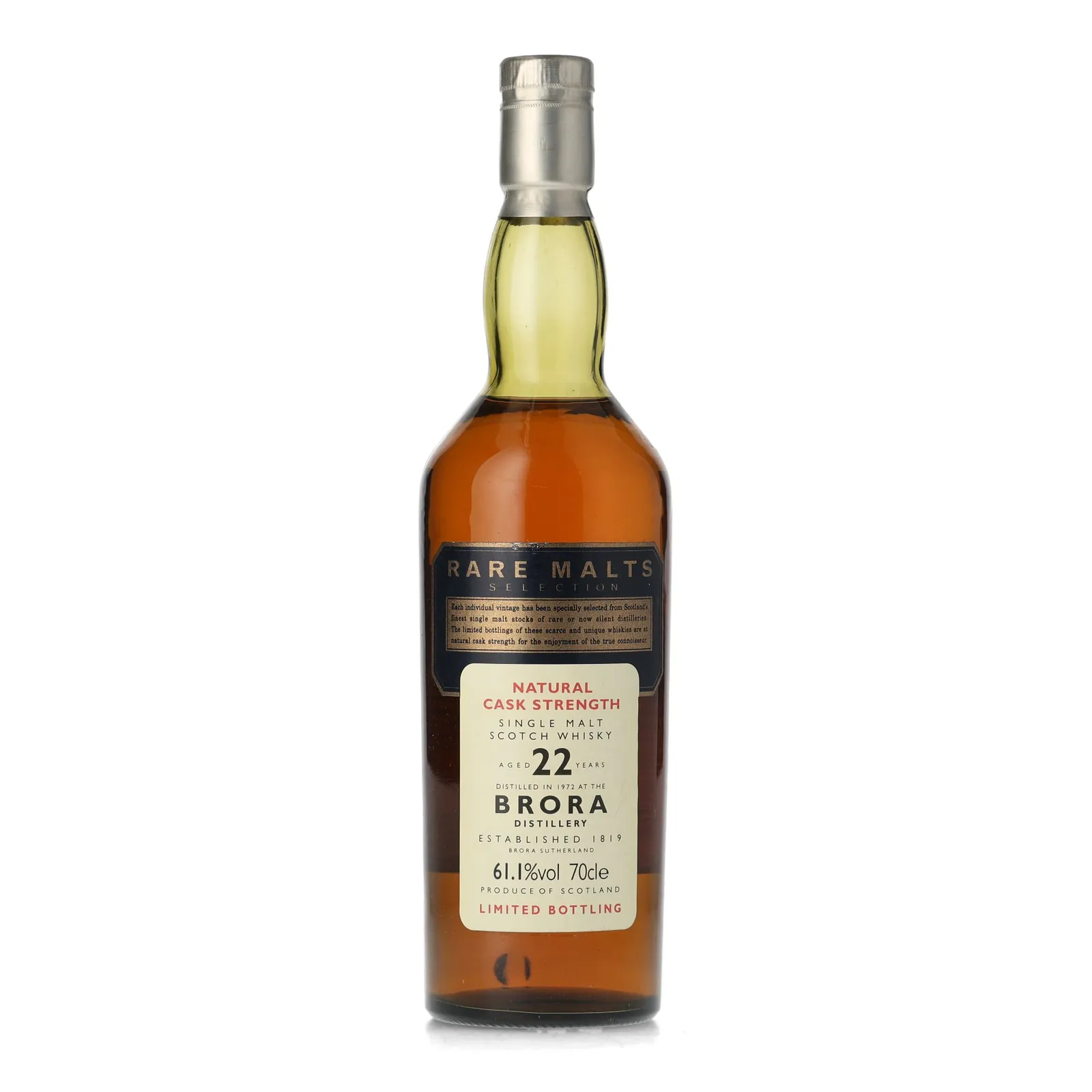 Brora Rare Malts Selection 22 Year Old, 1995, 61.1% whisky bottle