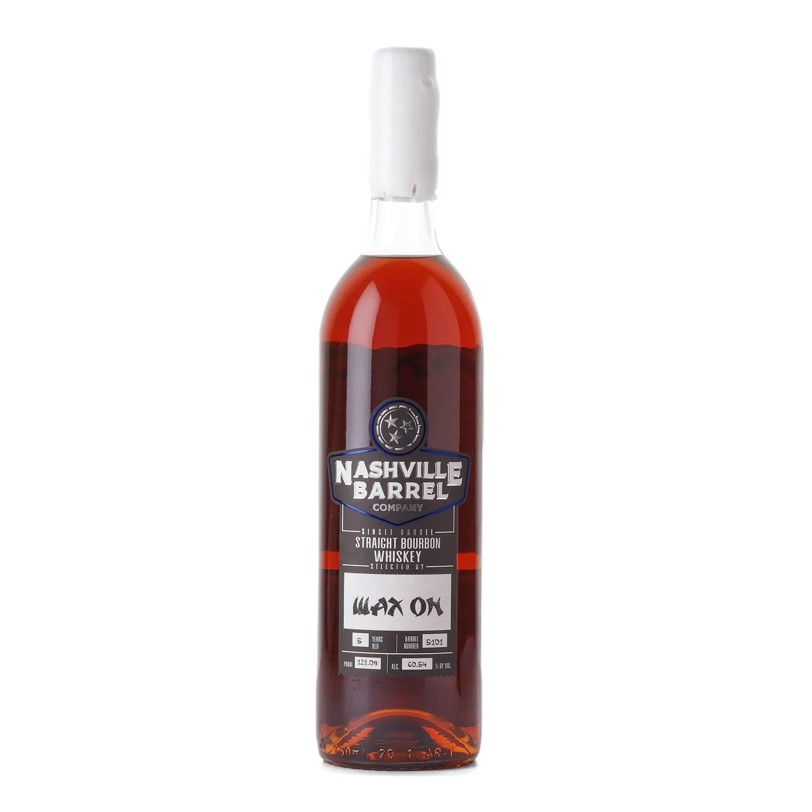 Nashville Barrel Company Wax On Private Barrel Selection 5 Year Old, Cask #5101, 60.54% whisky bottle