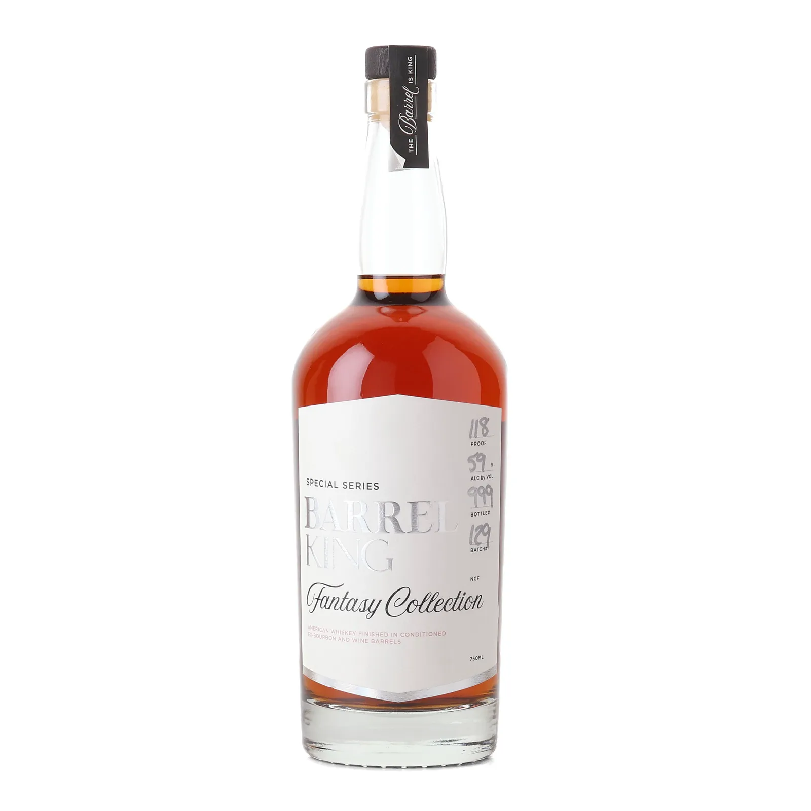 Barrel King Fantasy Collection Aphroditos Private Barrel Selection, Raspberry Brandy & Rye Cask, Batch No. 129, Barrel King, 59% whisky bottle