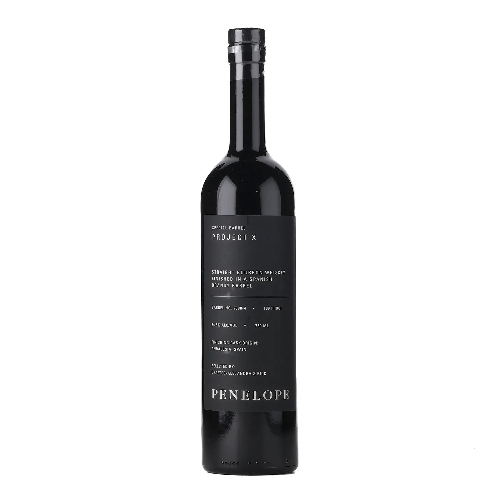 Penelope Project X Crafted - Alejandra's Pick, Spanish Brandy Cask, Cask #2388-4, 54.5% whisky bottle