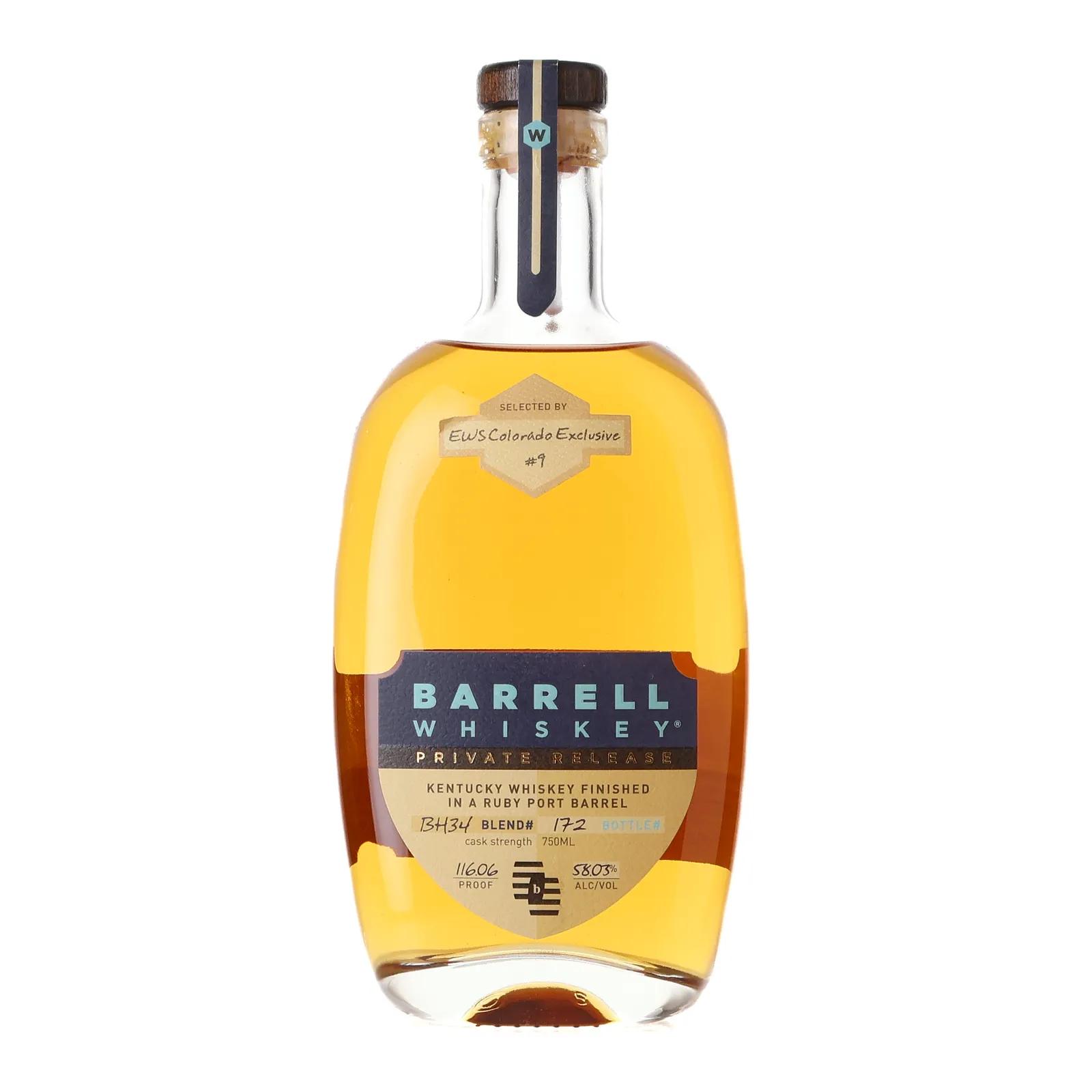 Barrell Craft Spirits Private Release EWS Colorado Exclusive, Ruby Port Cask, BH34, 58.03% whisky bottle