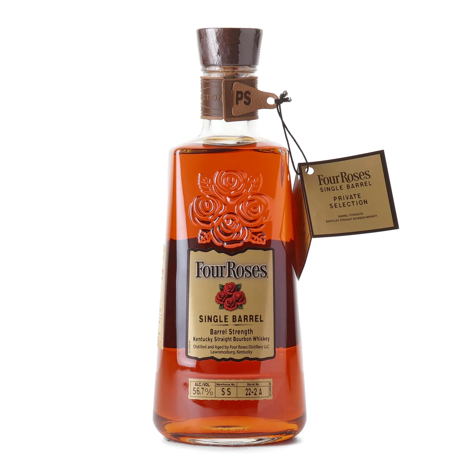 Four Roses Barrel Strength OBSF 10 Year Old, New Charred Oak Cask, Cask #22-2A, 2023, 56.7% whisky bottle