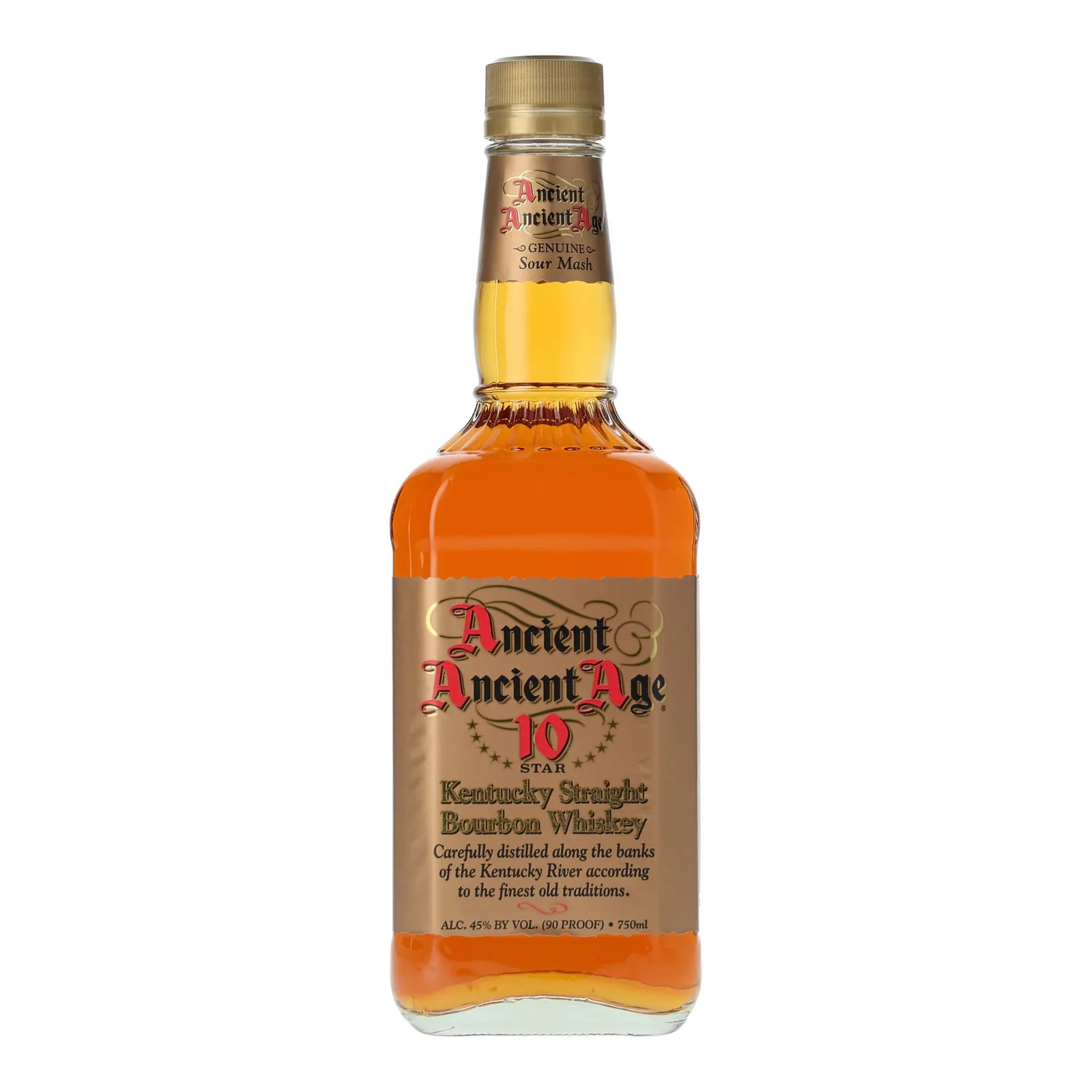 Ancient Ancient Age 10 Star 3 Year Old, New Charred Oak Cask, 45% whisky bottle