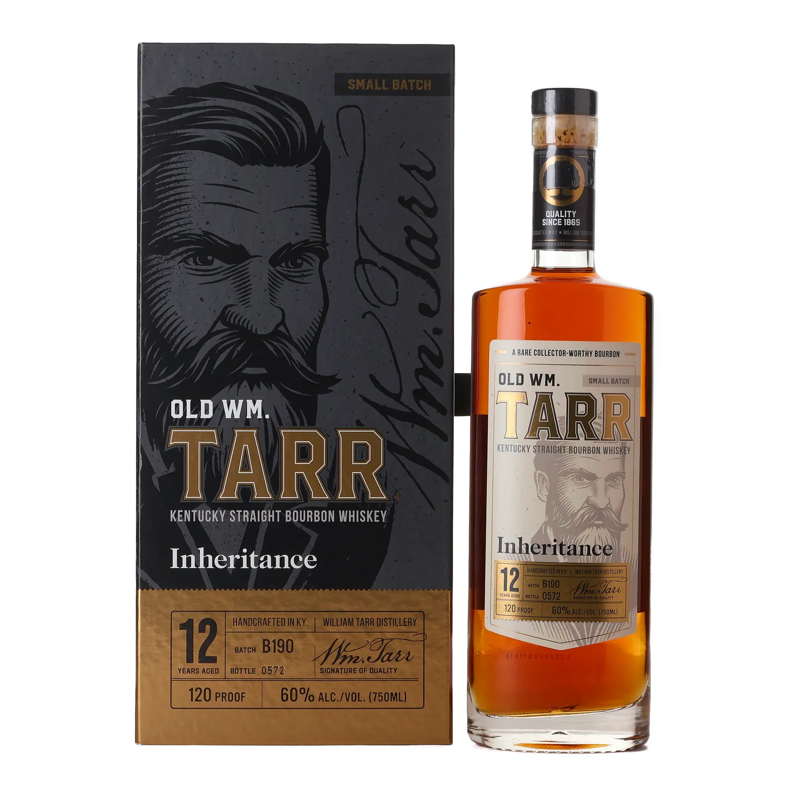 Old Wm. Tarr Inheritance 12 Year Old, Batch No. B190, 2020, 60% whisky bottle