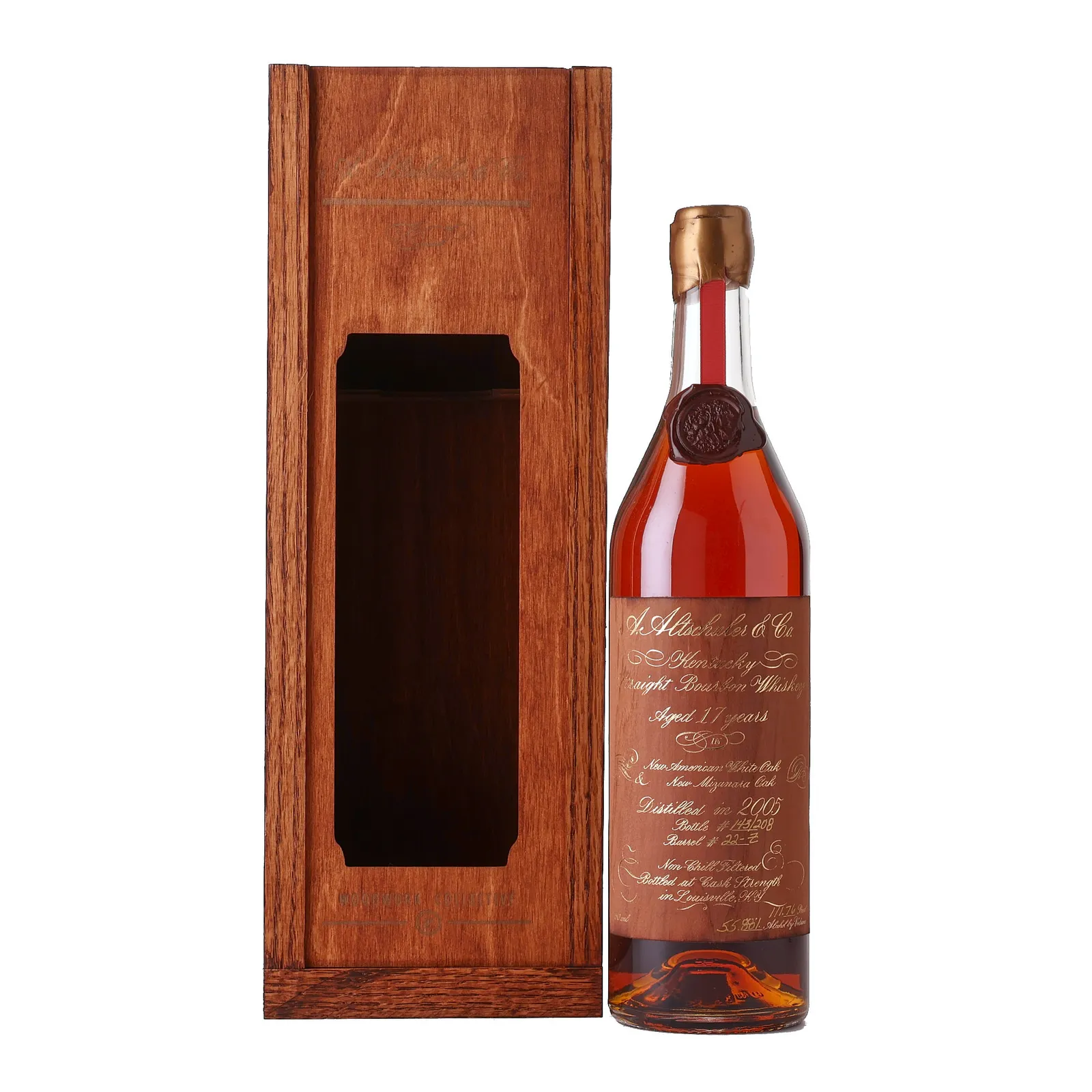 A. Altschuler & Co. 17 Year Old, American Oak & Mizunara Cask, Cask #22-Z, 2005, 55.9% whisky bottle