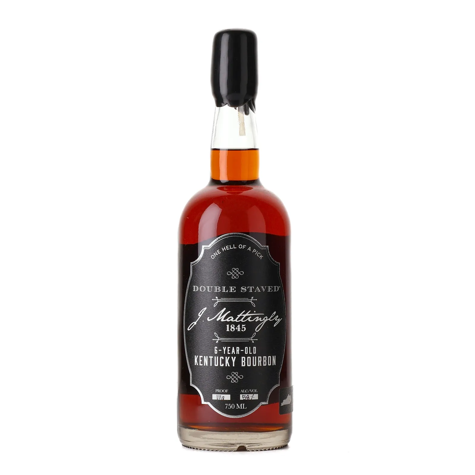 J. Mattingly Double Staved 6 Year Old, Batch No. 2, 58% whisky bottle