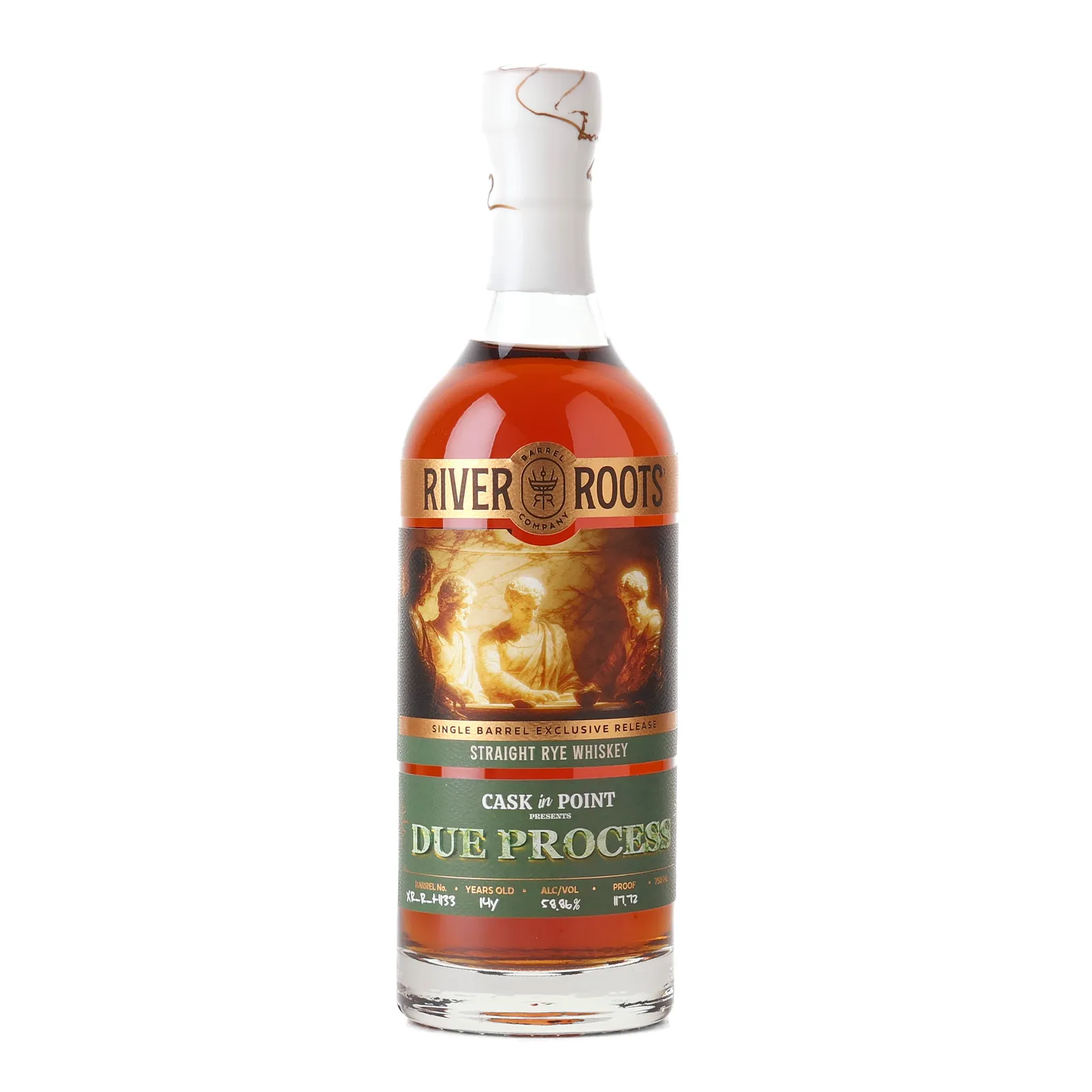 River Roots Due Process Cask in Point 14 Year Old, Cask #XR-R-H133, River Roots Barrel Co., 58.86% whisky bottle
