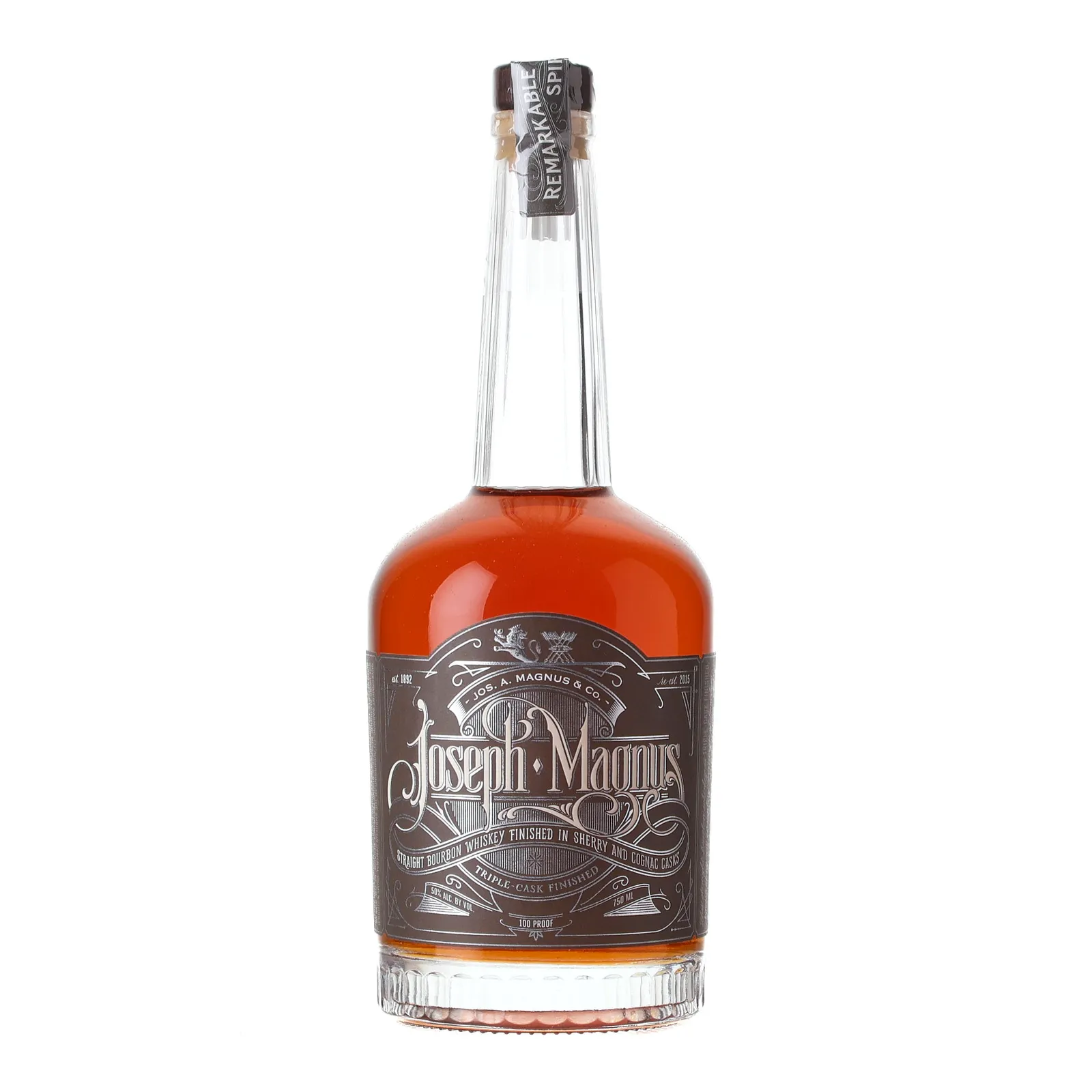 Joseph A. Magnus Triple Cask Finished Bourbon, Batch No. 391, 50% whisky bottle