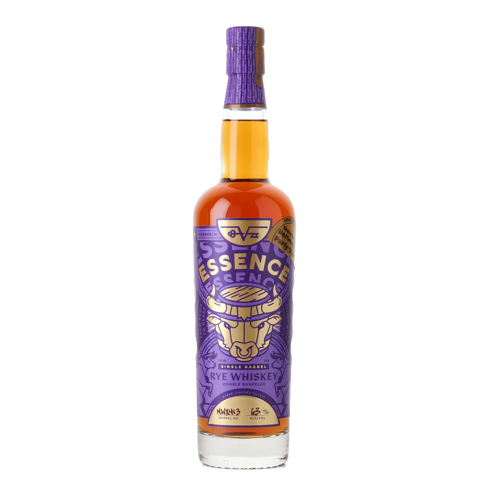 Evernorth Spirits Essence Rye 8 Year Old, Barrel Cask, Cask #MWY413, 63% whisky bottle