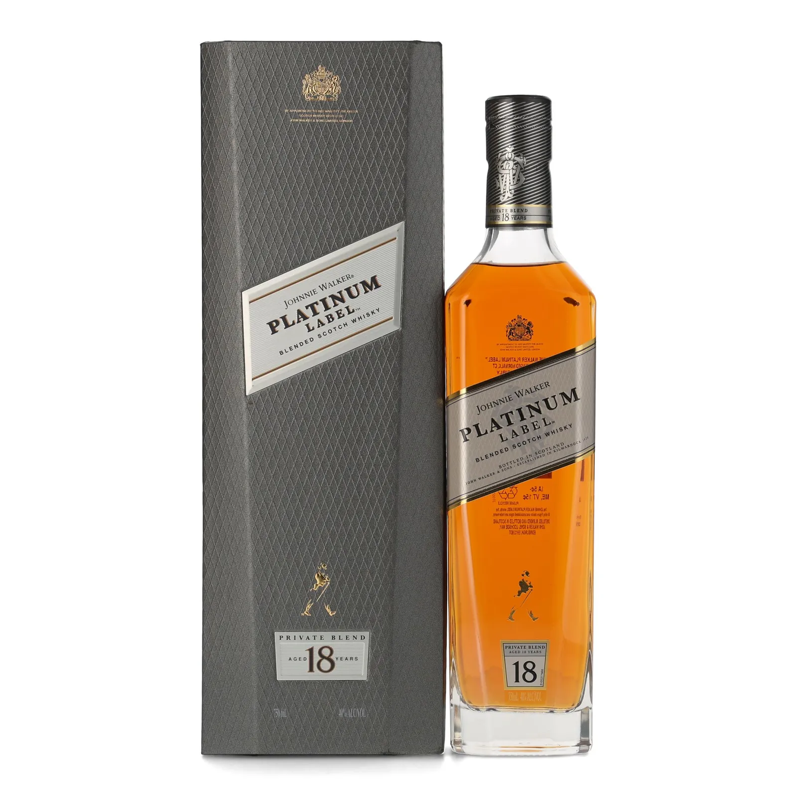 Johnnie Walker Platinum Label 18 Year Old, 40% whisky bottle