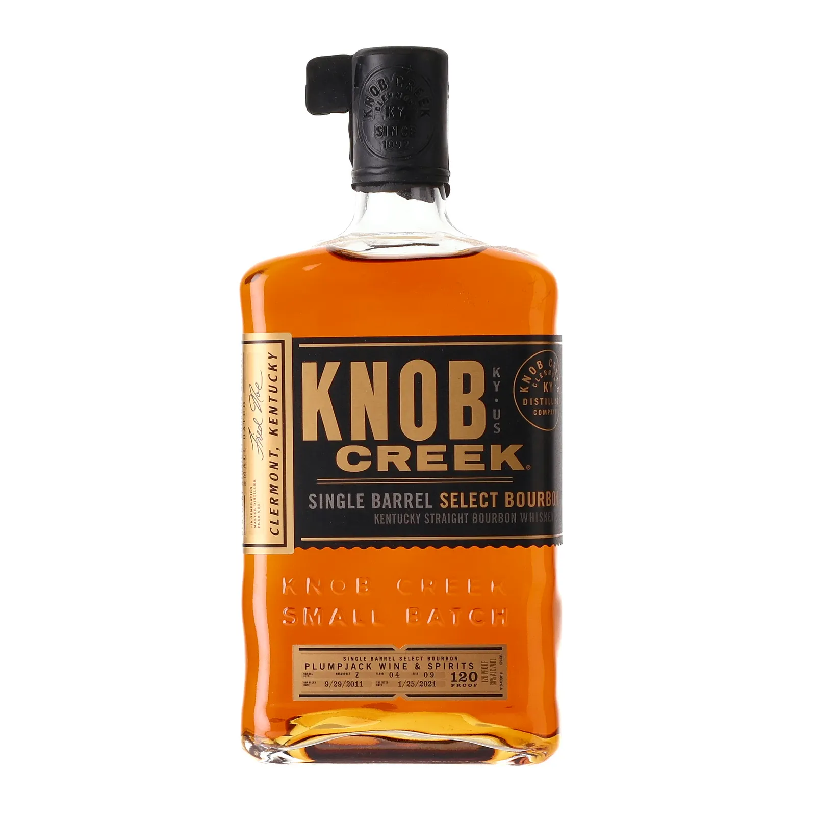Knob Creek Single Barrel Select Bourbon, Bourbon Cask, Cask #04, 2011, 60% whisky bottle