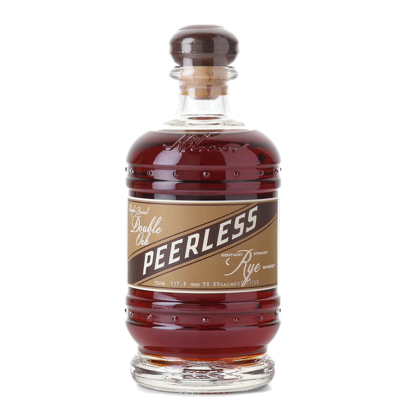Peerless Double Oak Rye Bruleed Cherry Stave, Oak Cask, 2024, 58.65% whisky bottle