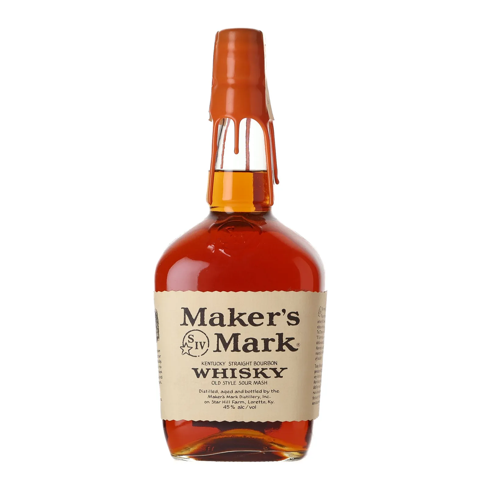 Maker's Mark Bourbon (1997, 1 Liter), New Charred American Oak Cask, 1997, 45% whisky bottle