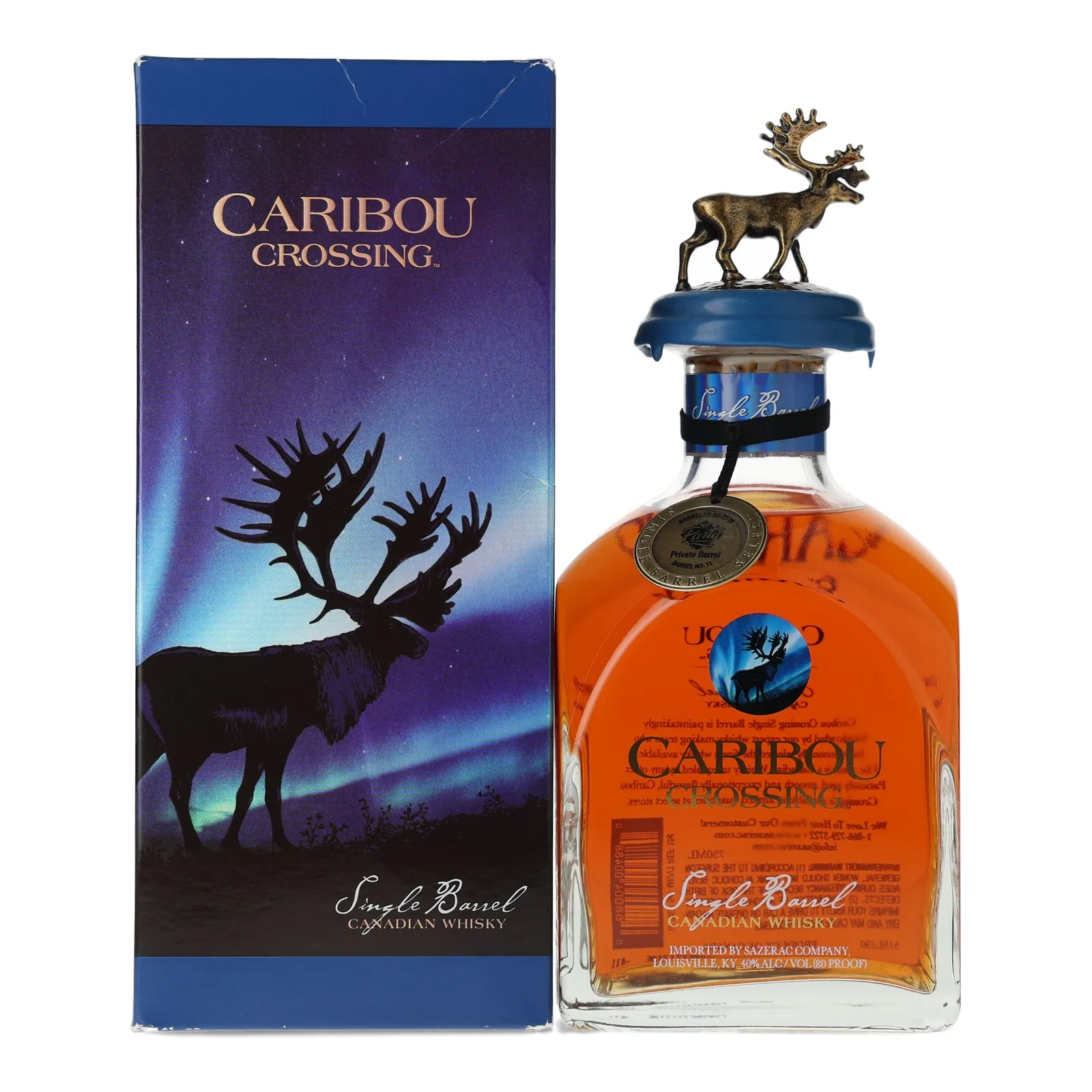 Caribou Crossing Single Barrel Private Barrel Selection, Cask #11, 2020, 40% whisky bottle