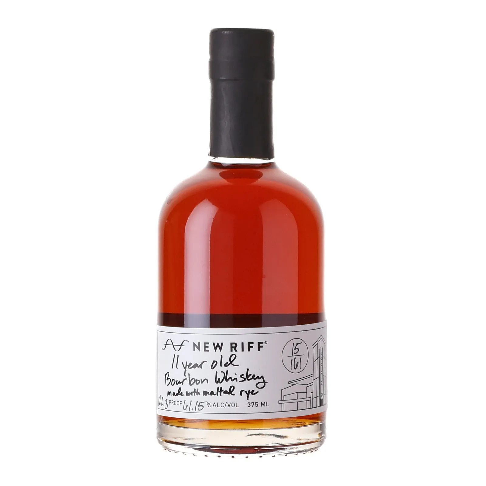 New Riff Bourbon Whiskey Made with Malted Rye 11 Year Old, 61.15% whisky bottle