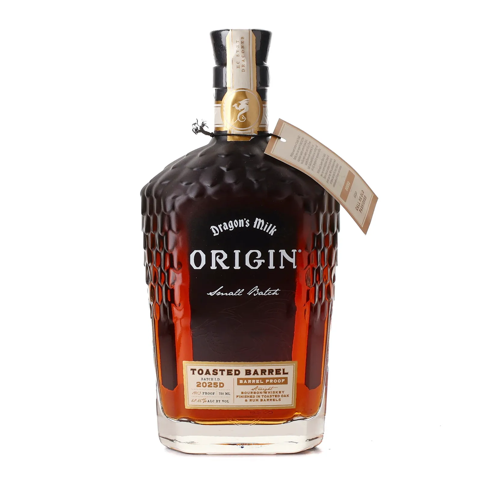 Dragon's Milk Origin Toasted Barrel 5 Year Old, Rum & Toasted Oak Cask, Batch No. 2025D, 60.6% whisky bottle