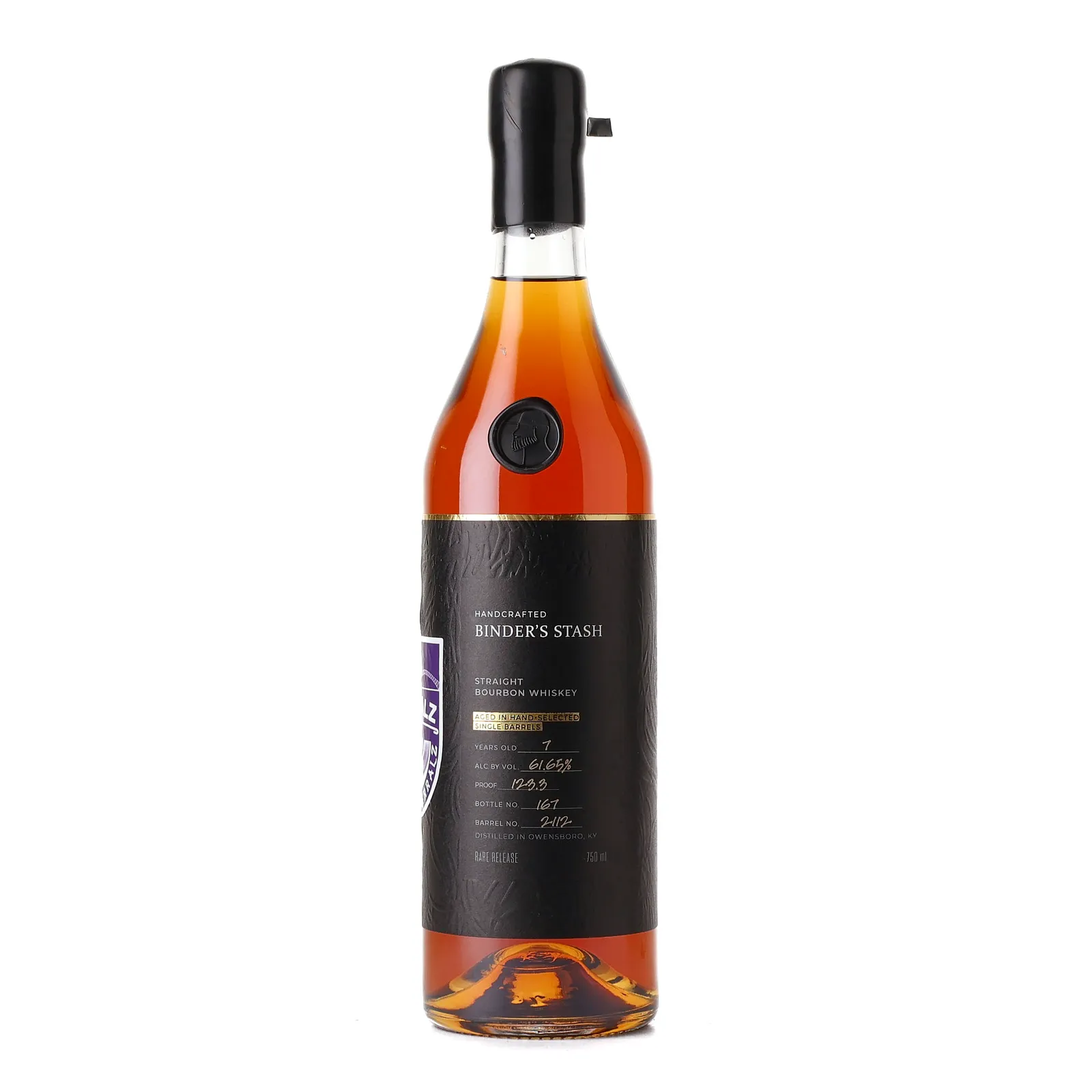 Binder's Stash End ALZ Private Barrel Selection 7 Year Old, Cask #2112, 61.6% whisky bottle