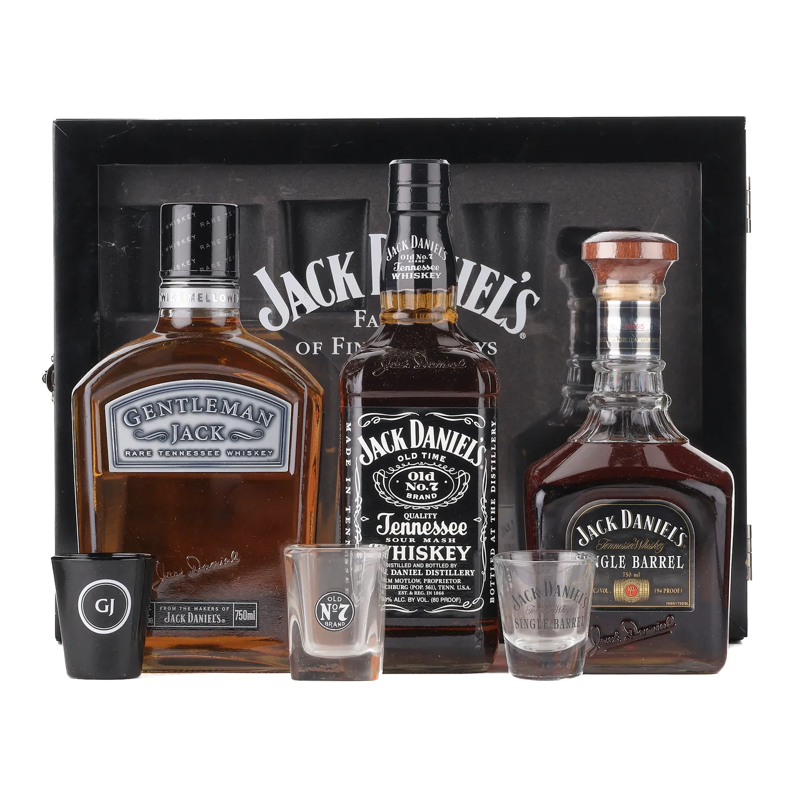 Jack Daniel's Family of Fine Whiskeys Tennessee Whiskey , 40% whisky bottle