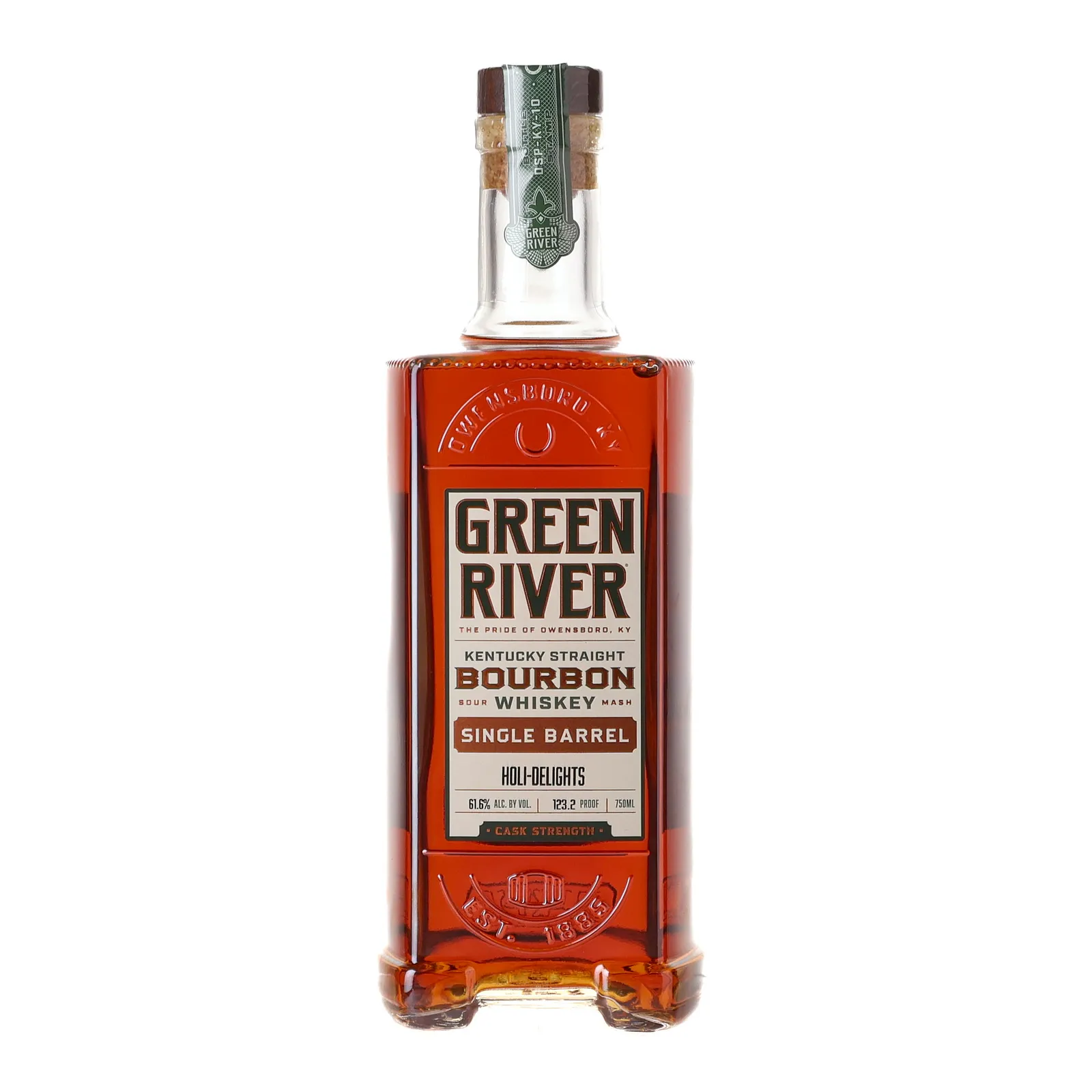 Green River Holi-Delights Cask Strength, 61.6% whisky bottle
