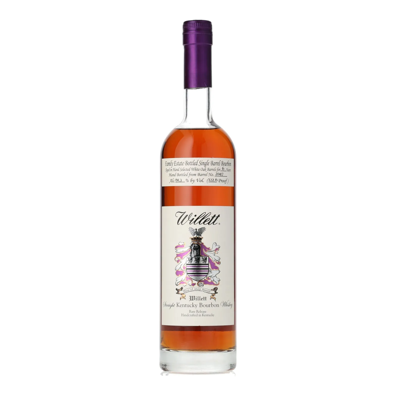 Willett Family Estate 'Rok Sey' Private Barrel Selection 6 Year Old, White Oak Cask, Cask #2047, 61.3% whisky bottle