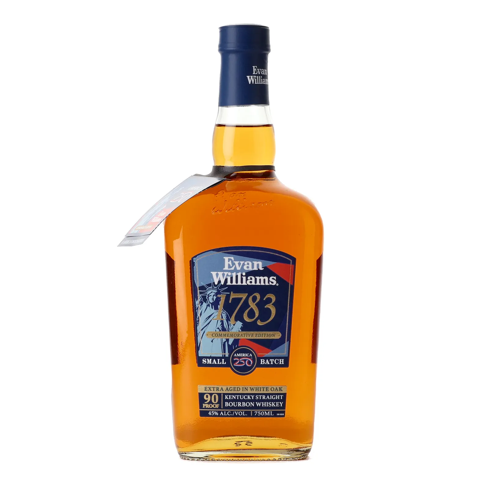 Evan Williams 1783 Commemorative Edition Small Batch No. Bourbon, New Charred Oak Cask, 2026, 45% whisky bottle