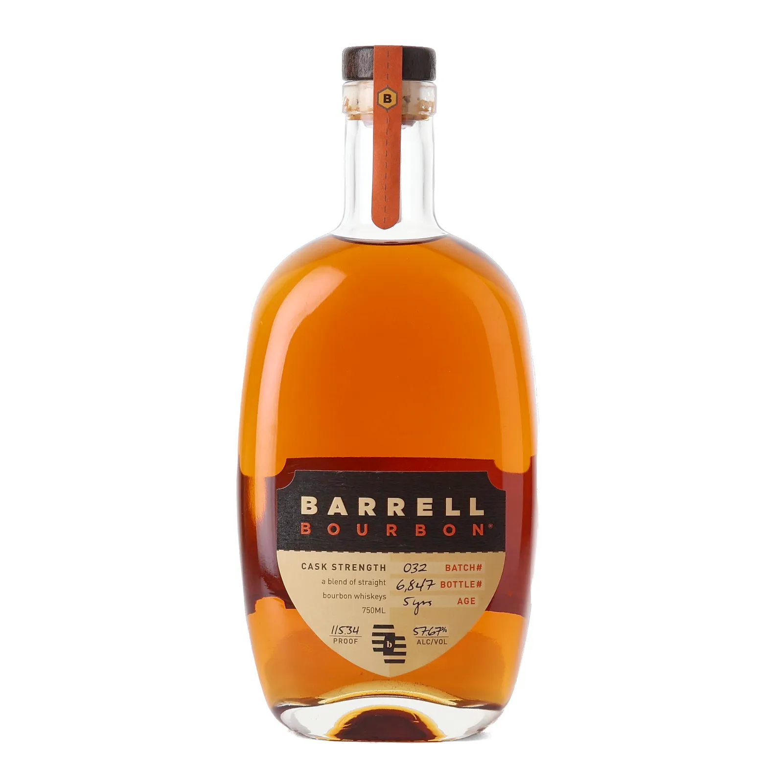 Barrell Craft Spirits 5 Year Old, American White Oak Cask, Batch No. 32, 57.67% whisky bottle
