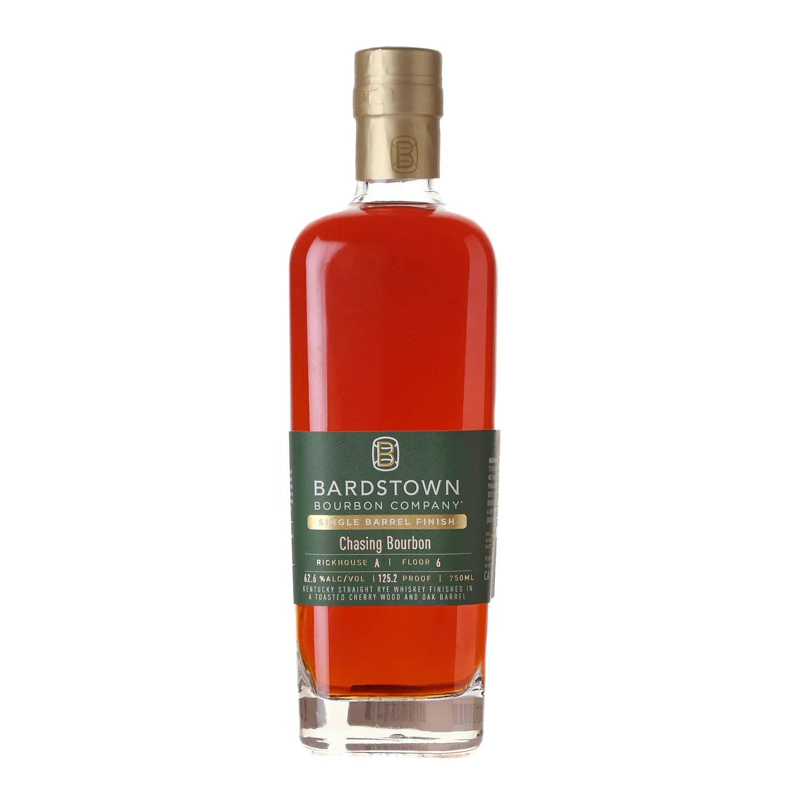 Bardstown Bourbon Company Single Barrel Finish Chasing Bourbon 6 Year Old, Oak & Toasted Cherry Wood Cask, 62.6% whisky bottle