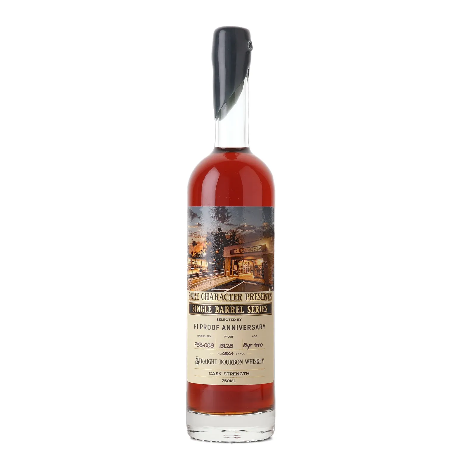 Rare Character Single Barrel Series Hi Proof Anniversary 8 Year Old, Cask #PSB-008, 2016, Rare Character, 65.64% whisky bottle
