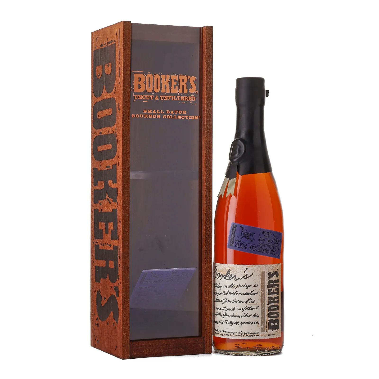 Booker's Master Distiller's Batch No. 7 Year Old, Batch No. 2024-03, 2024, 65.2% whisky bottle
