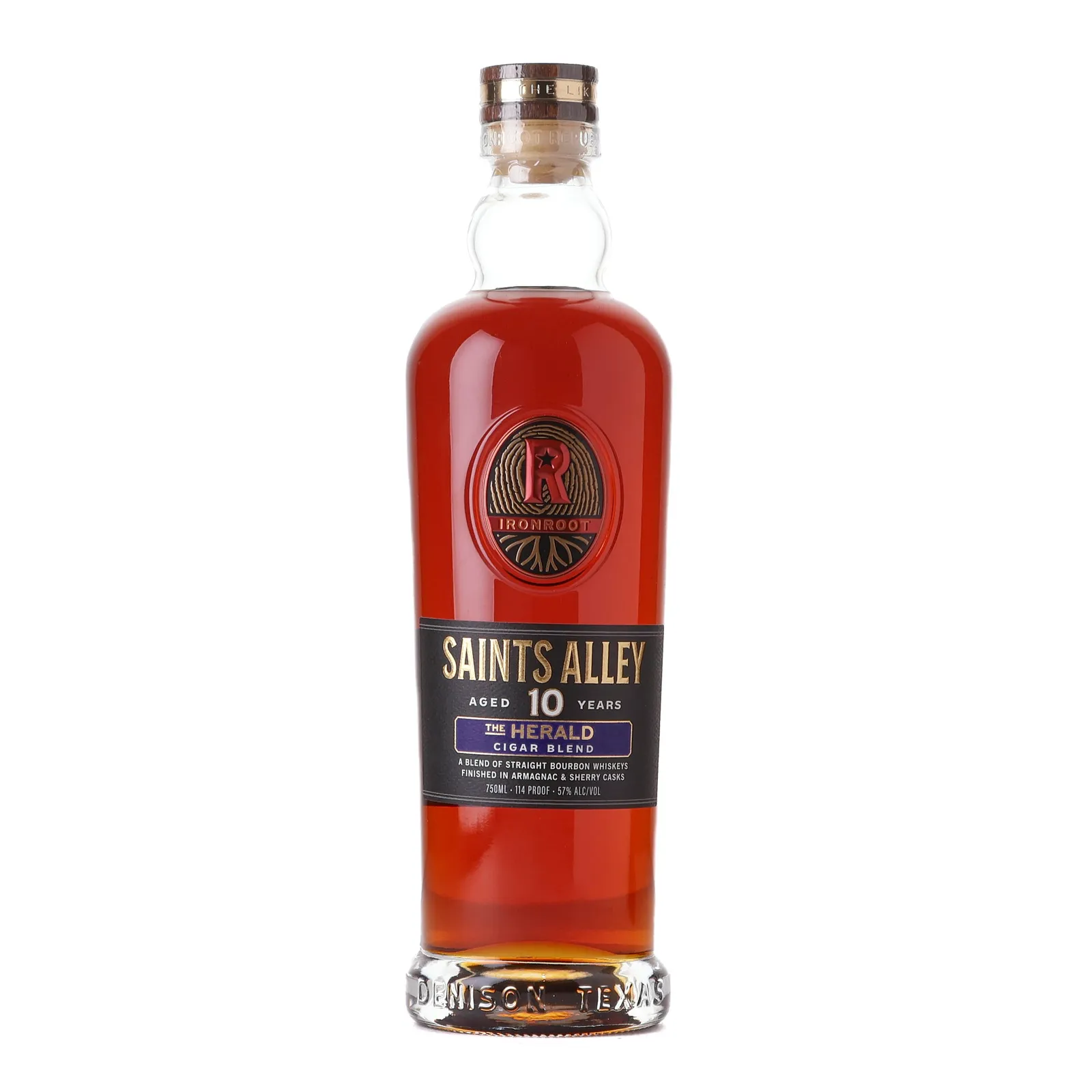 Saints Alley The Herald Cigar Blend 10 Year Old, Armagnac & Sherry Cask, 57% whisky bottle