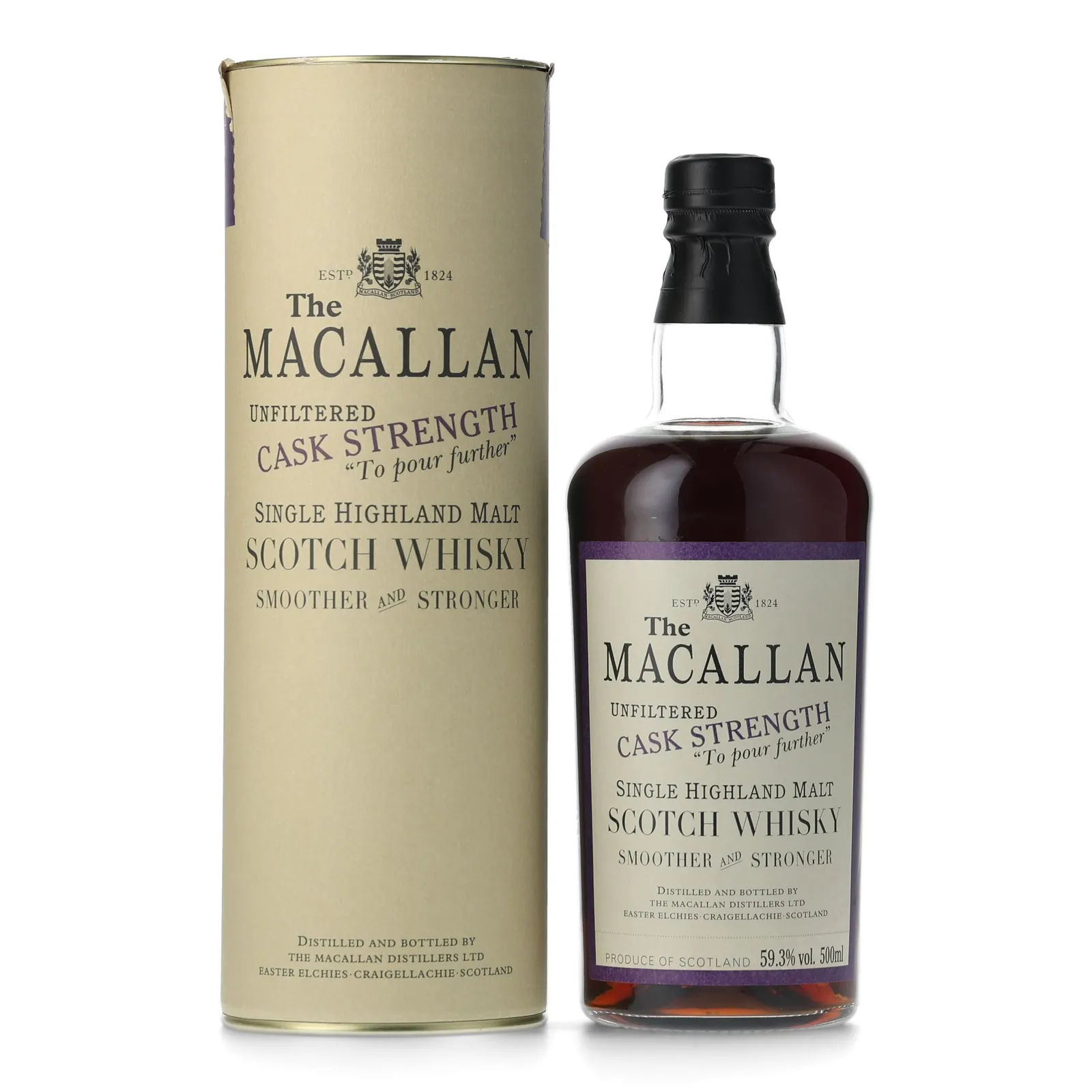 Macallan Exceptional Single Cask Unfiltered Cask Strength 21 Year Old, Oloroso Sherry Butt Cask, Cask #4063, 2001, 59.3% whisky bottle