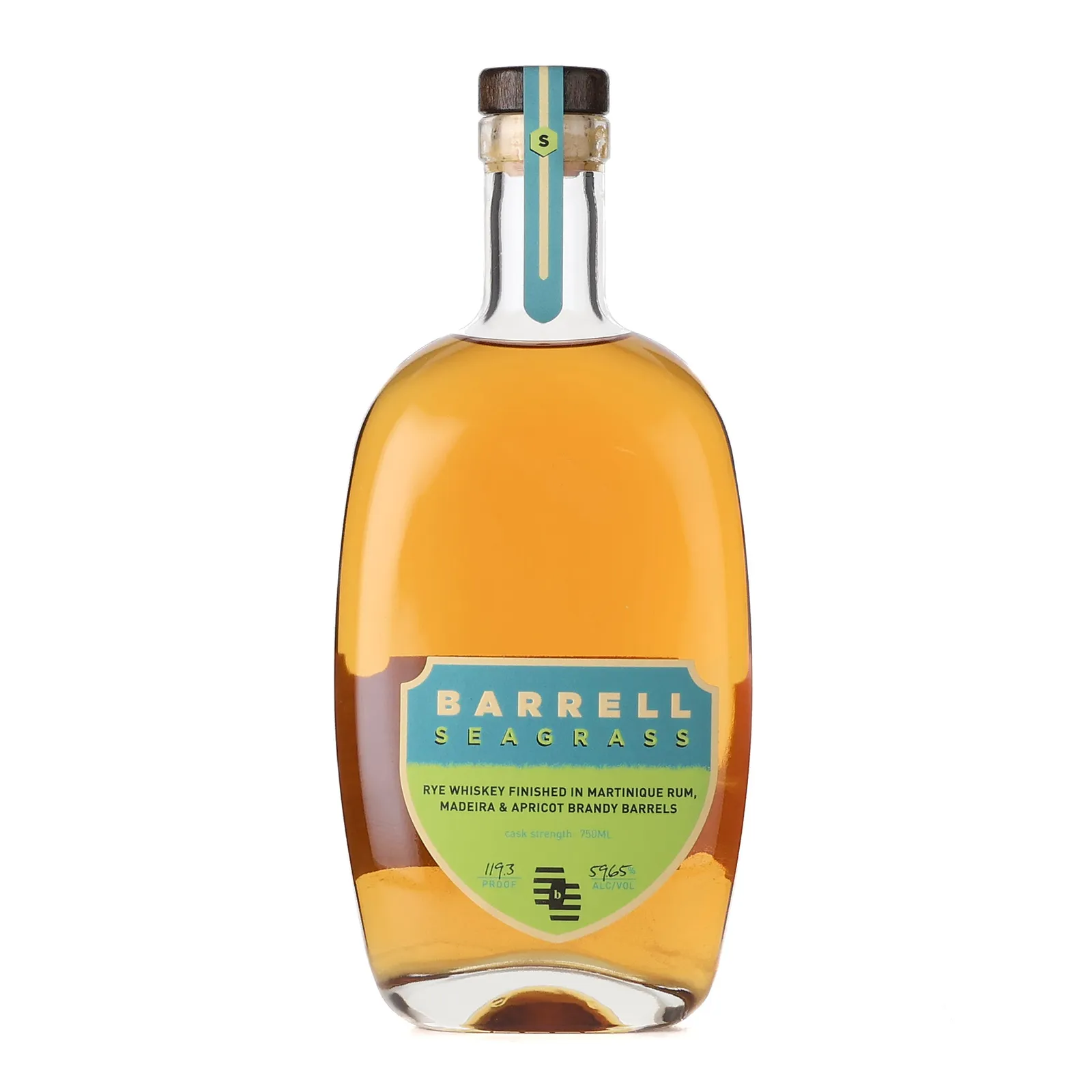 Barrell Seagrass Cask Strength Rye, Rum, Apricot Brandy & Madeira Cask, 59.6% whisky bottle